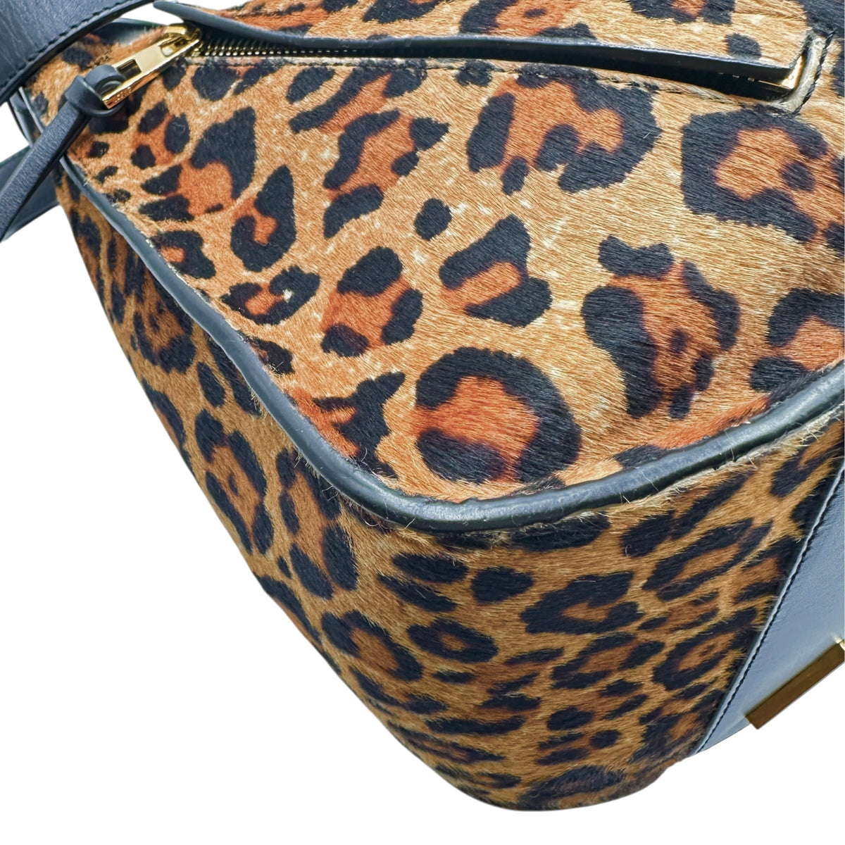 LOEWE ロエベ ハンモック ショルダーバッグ レオパード ハラコ