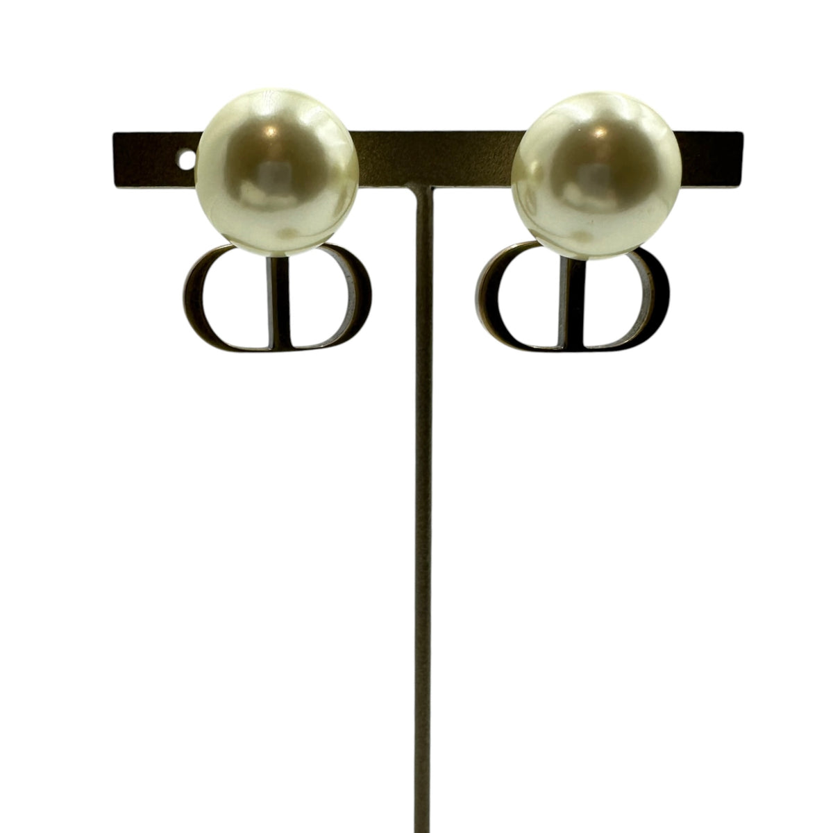 Christian Dior ディオール CDロゴ パールピアス