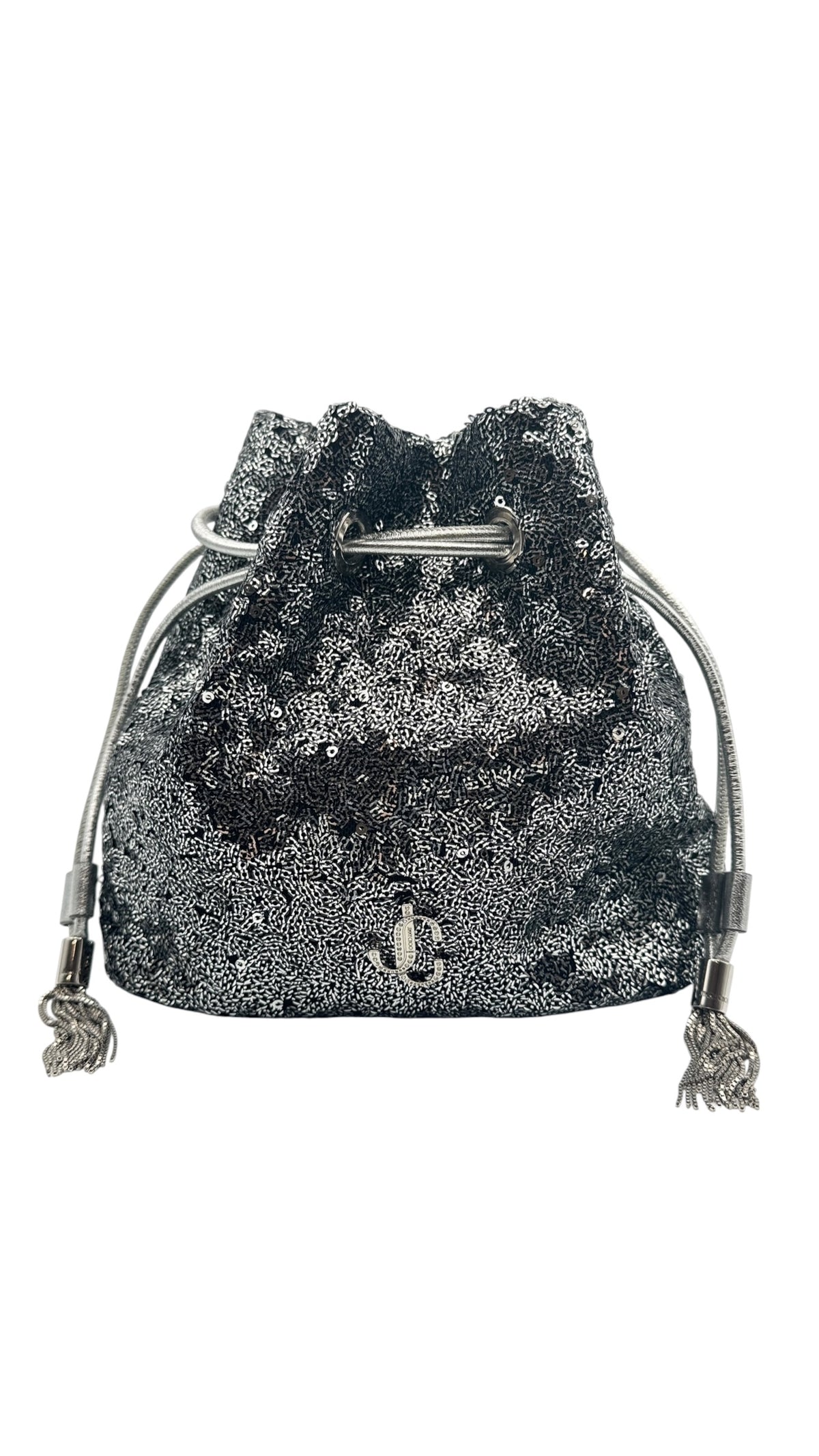 JIMMY CHOO ジミーチュウ スパンコール 巾着チェーンショルダー