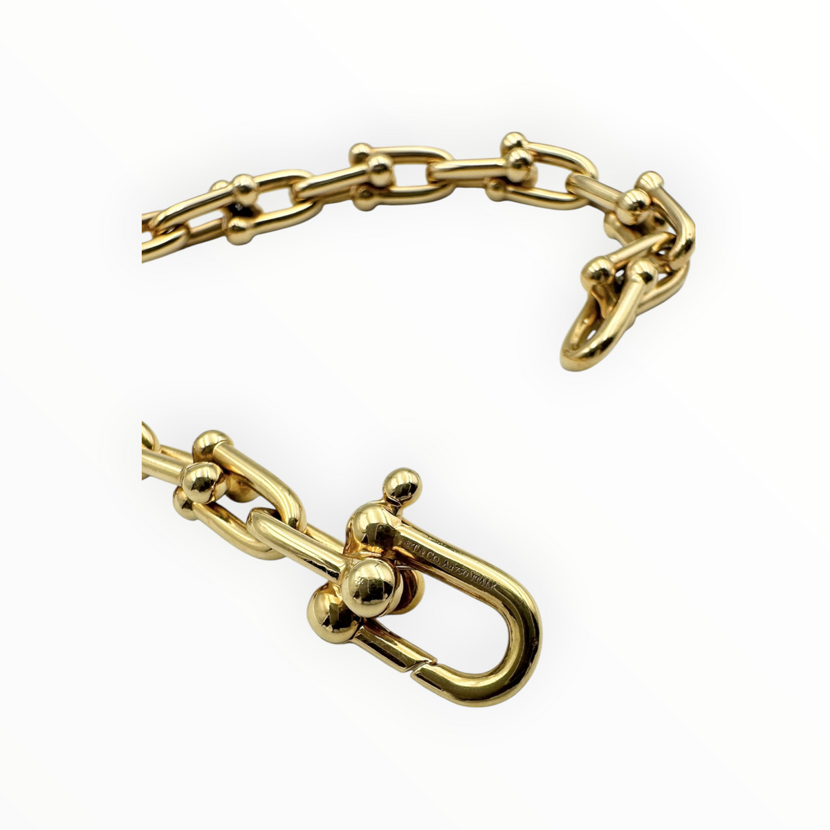 TIFFANY & Co. ティファニー ハードウェア スモールリンク ブレスレット K18YG
