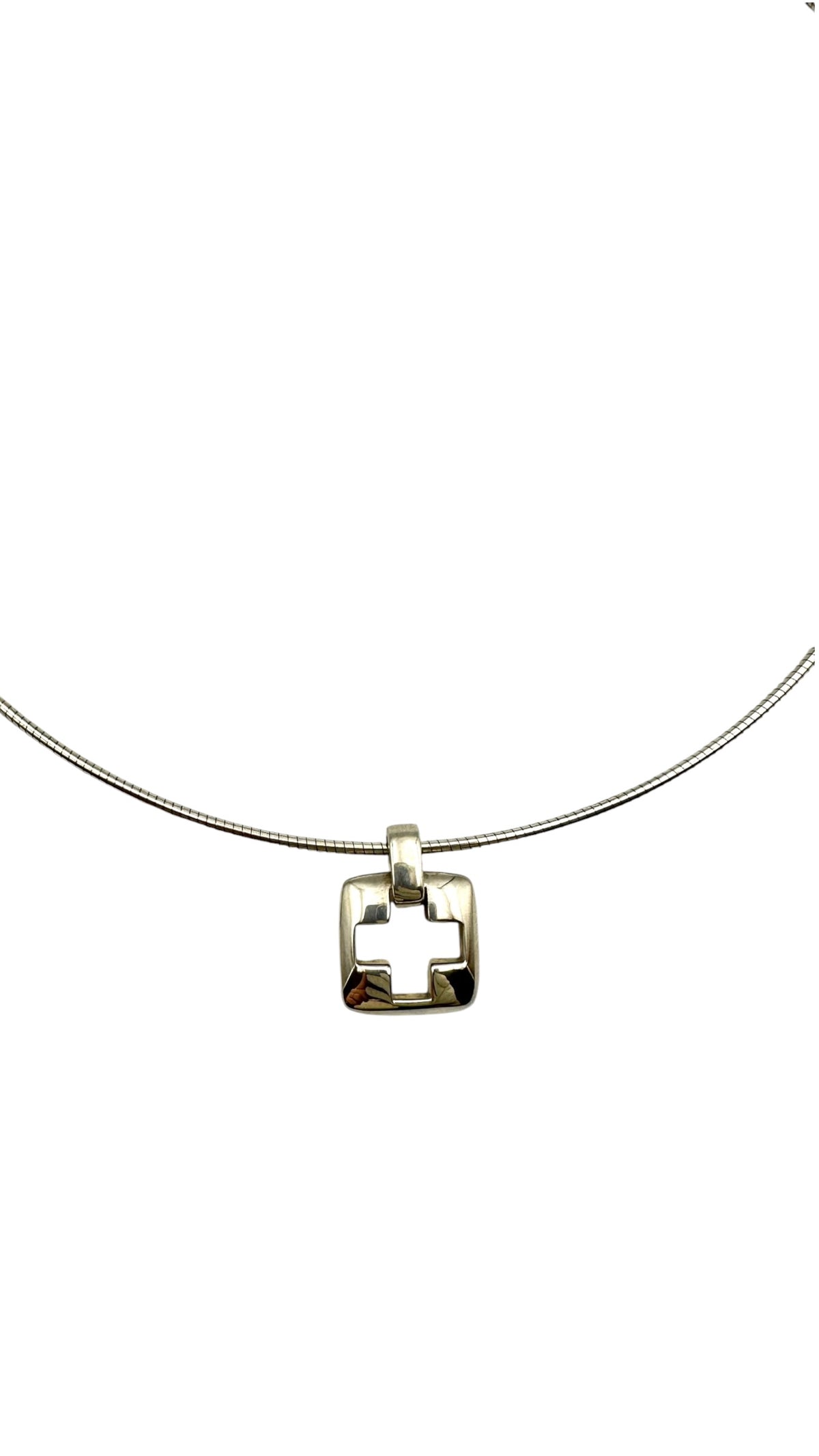 TIFFANY & Co. ティファニー カットアウト クロス ワイヤーネックレス チョーカー