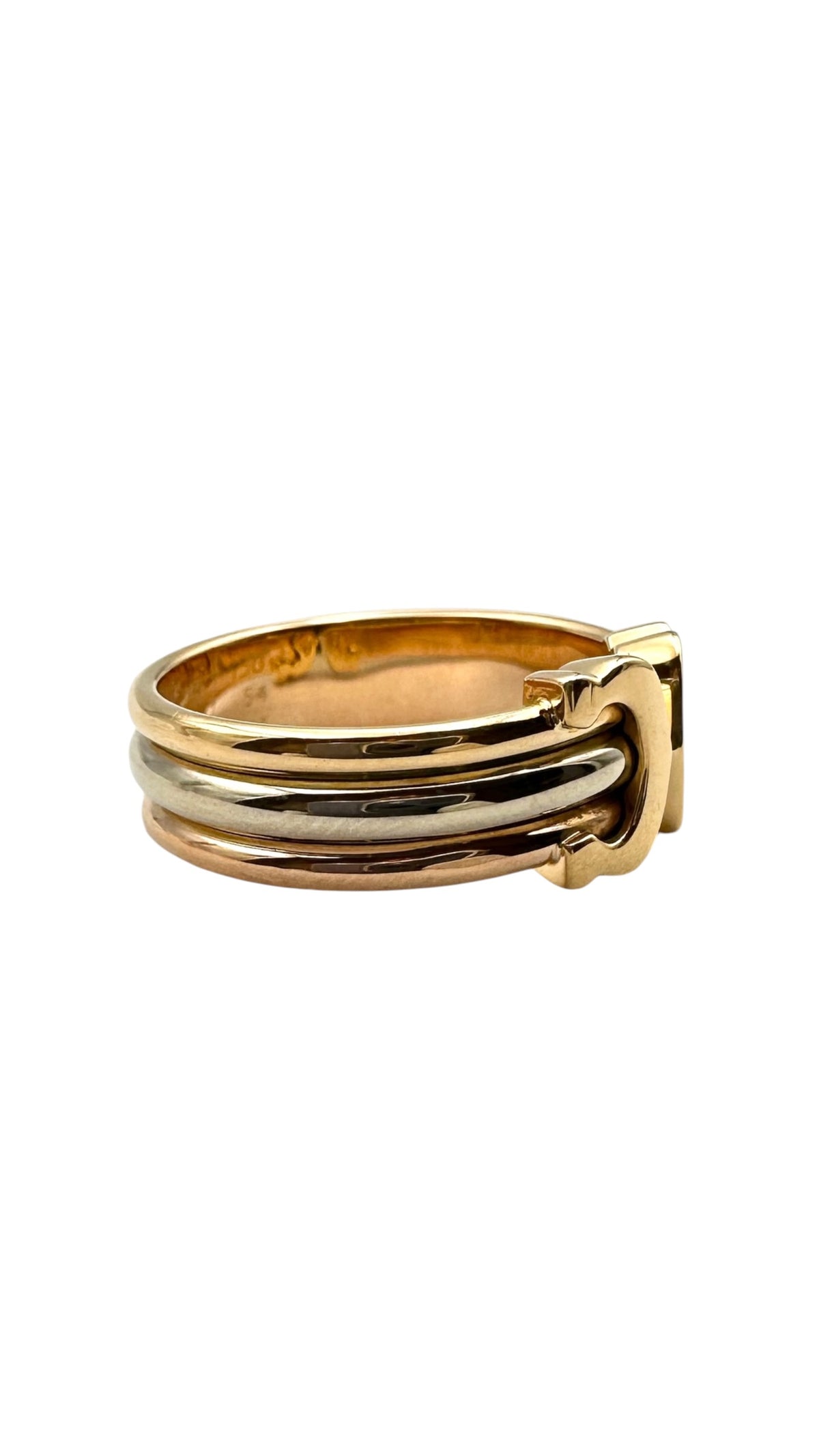 Cartier カルティエ 2Ⅽリング スリーゴールド