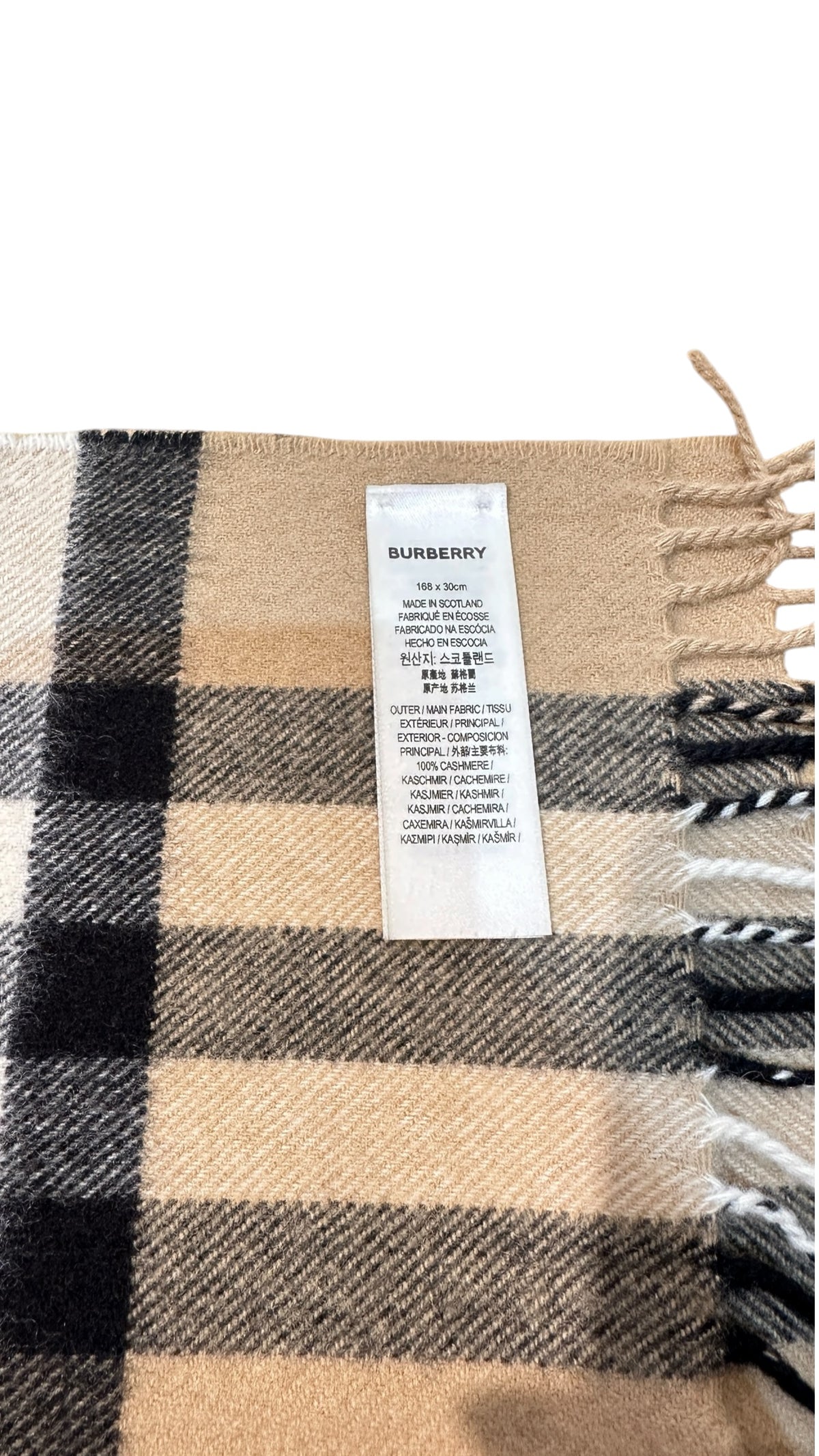 Burberry バーバリー ノバチェック カシミヤマフラー