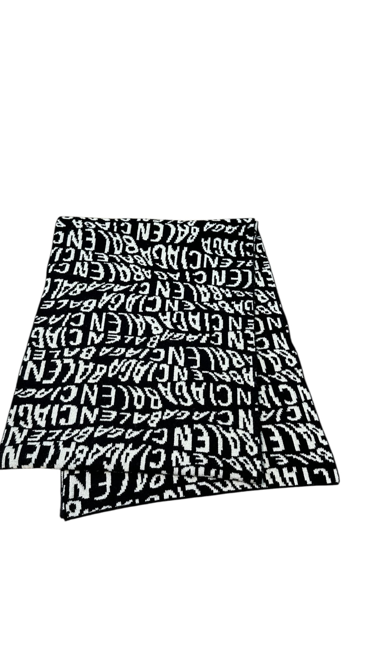 BALENCIAGA バレンシアガ 大判マフラー ロゴ