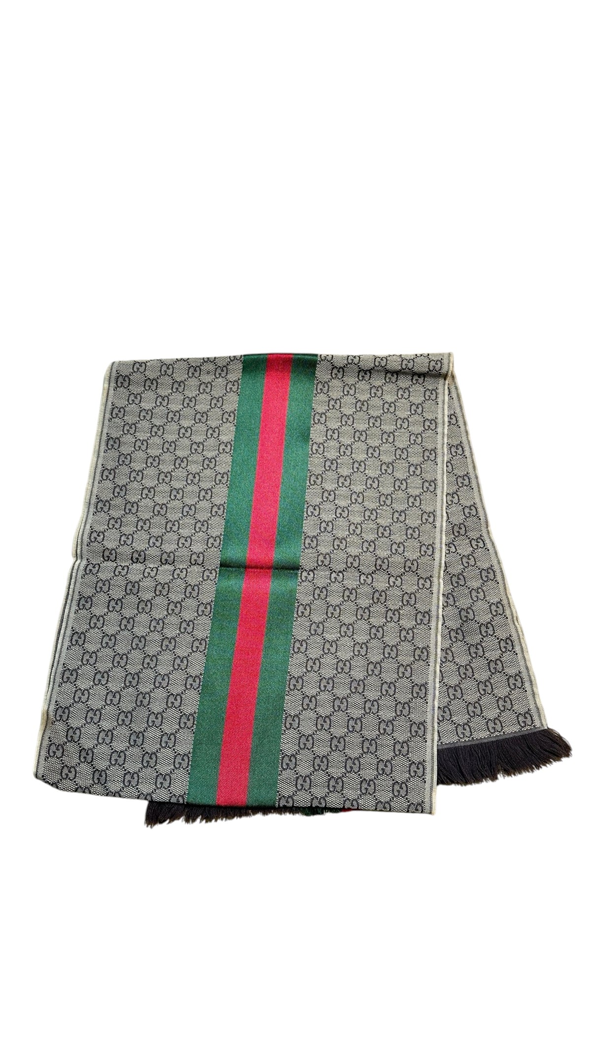 GUCCI グッチ シェリーライン ストール マフラー シルク