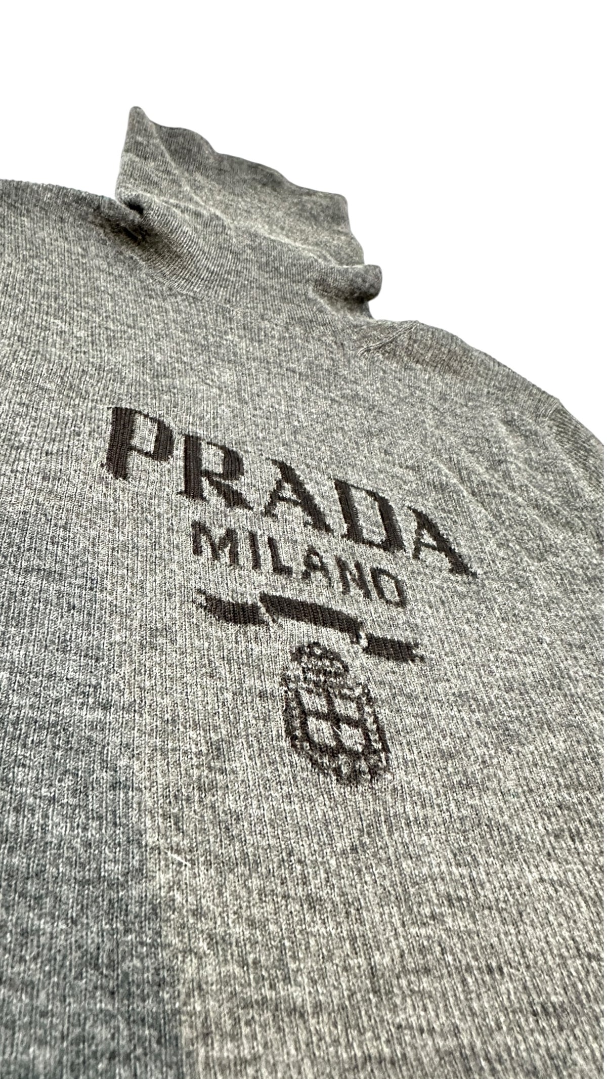 PRADA プラダ タートルニット グレー
