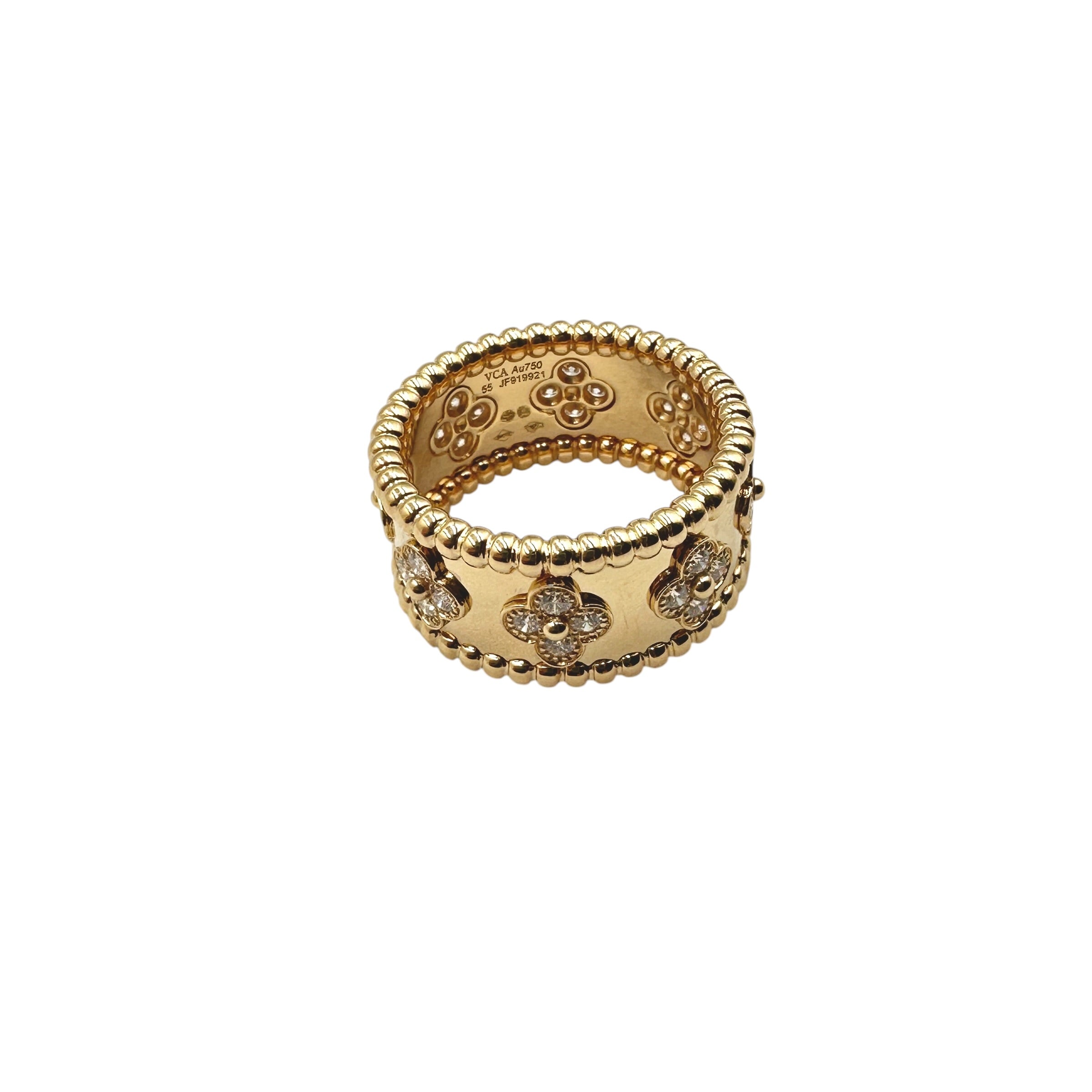 VanCleef & Arpels ヴァンクリーフ&アーペル ペルレ クローバー ダイヤリング