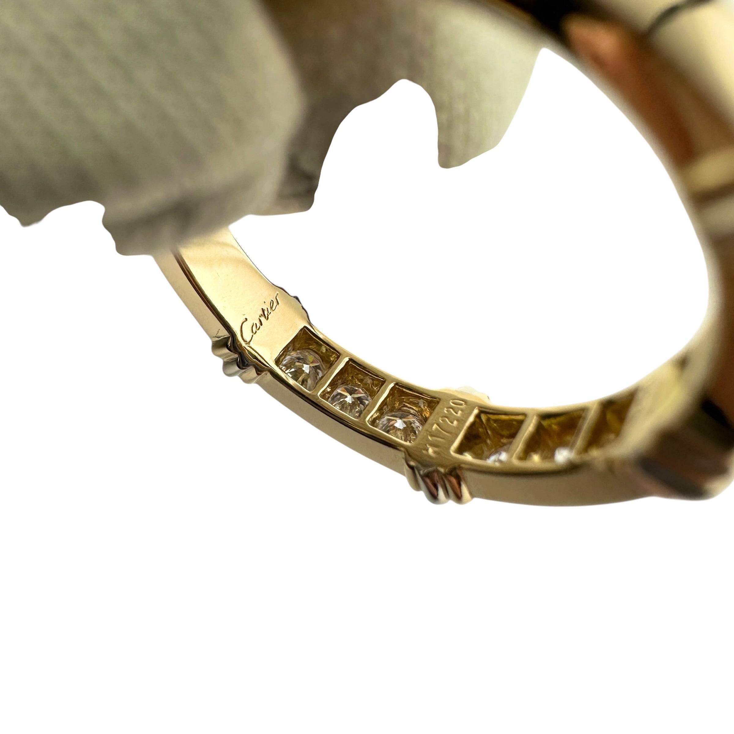 Cartier カルティエ コンテッサ ハーフダイヤ リング