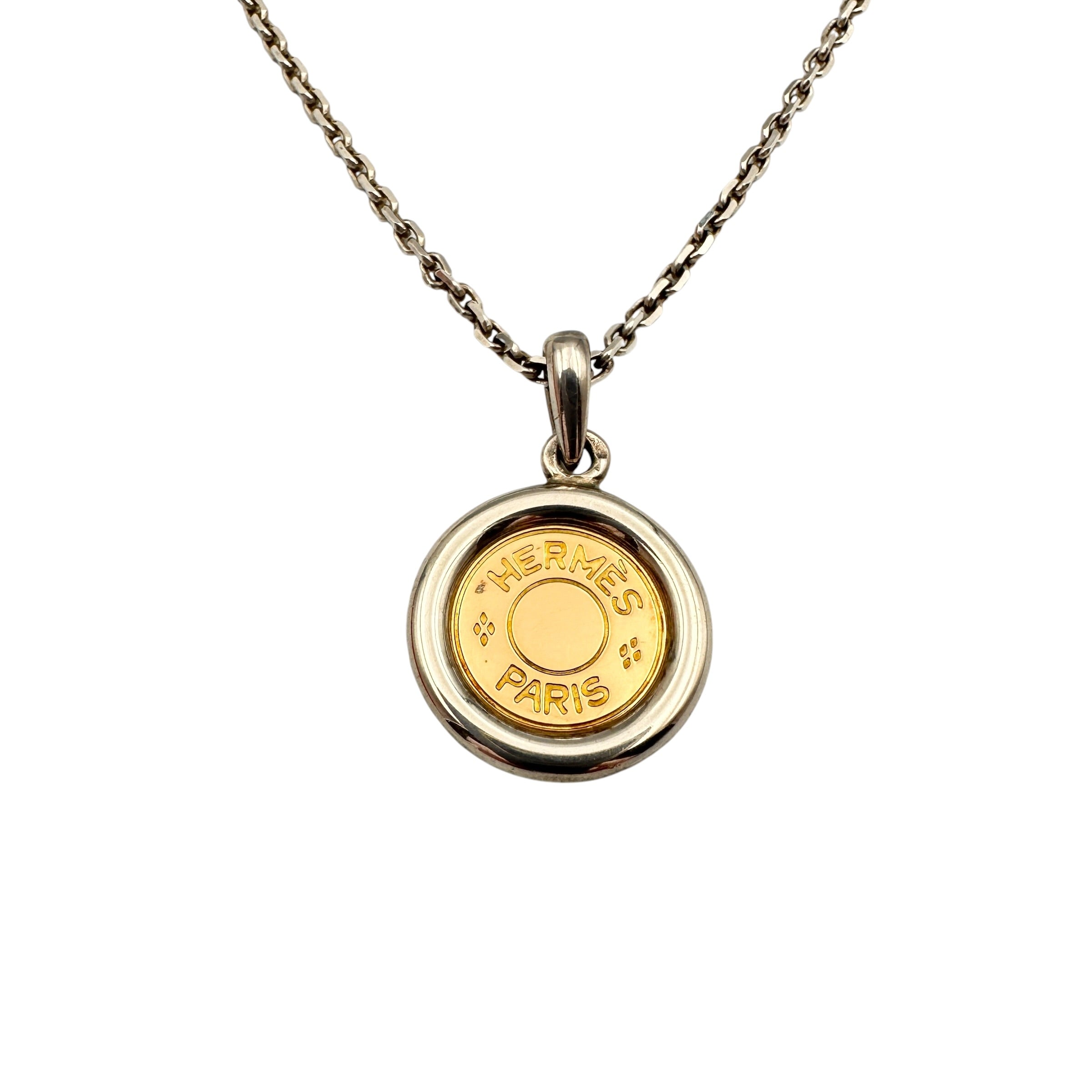 HERMES エルメス セリエ ネックレス SLV925/K18YG