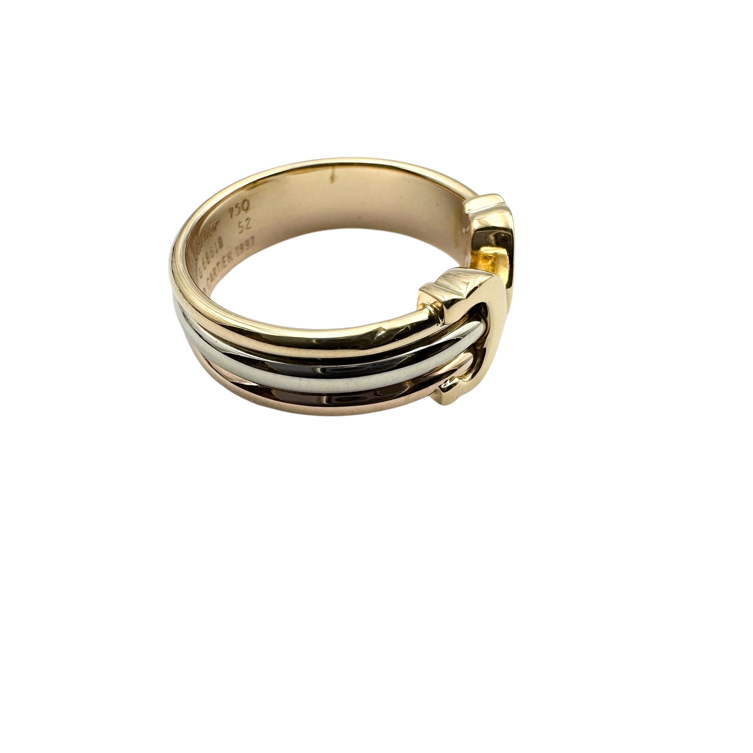 Cartier カルティエ 2Ⅽリング スリーゴールド