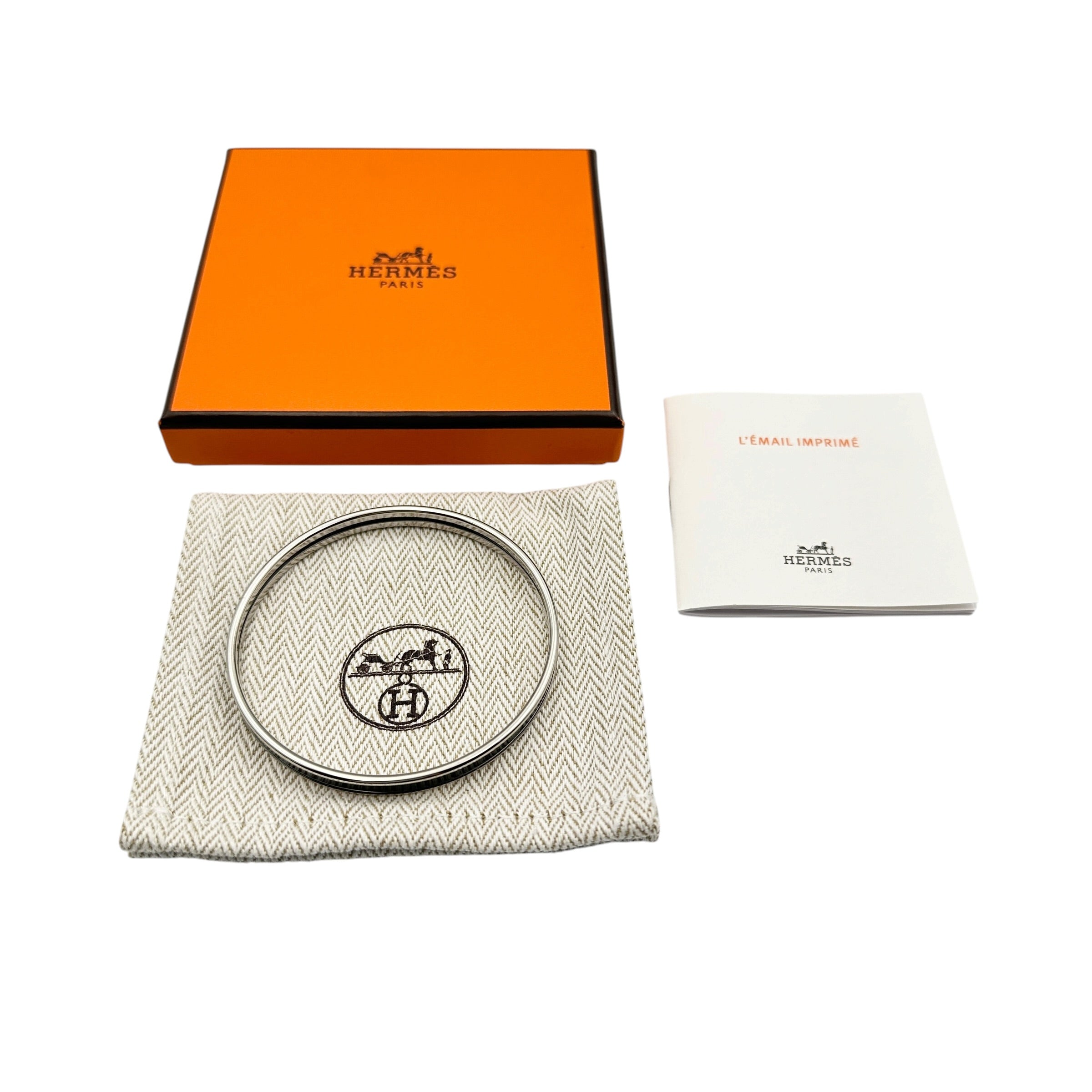 HERMES エルメス エナメル ブレスレット ユニ バングル