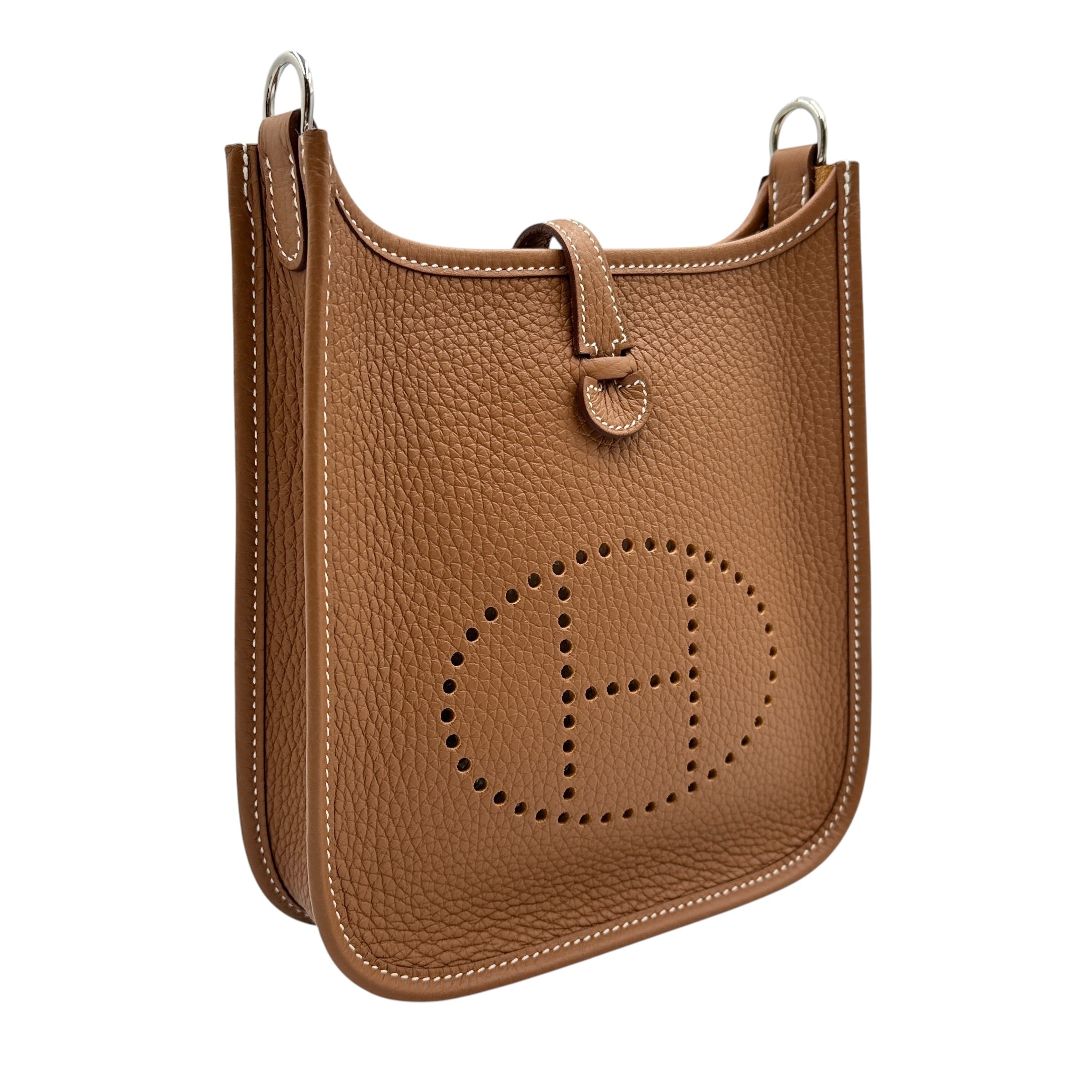 HERMES エルメス エヴリンTPM トリヨン ショルダーバッグ ゴールド