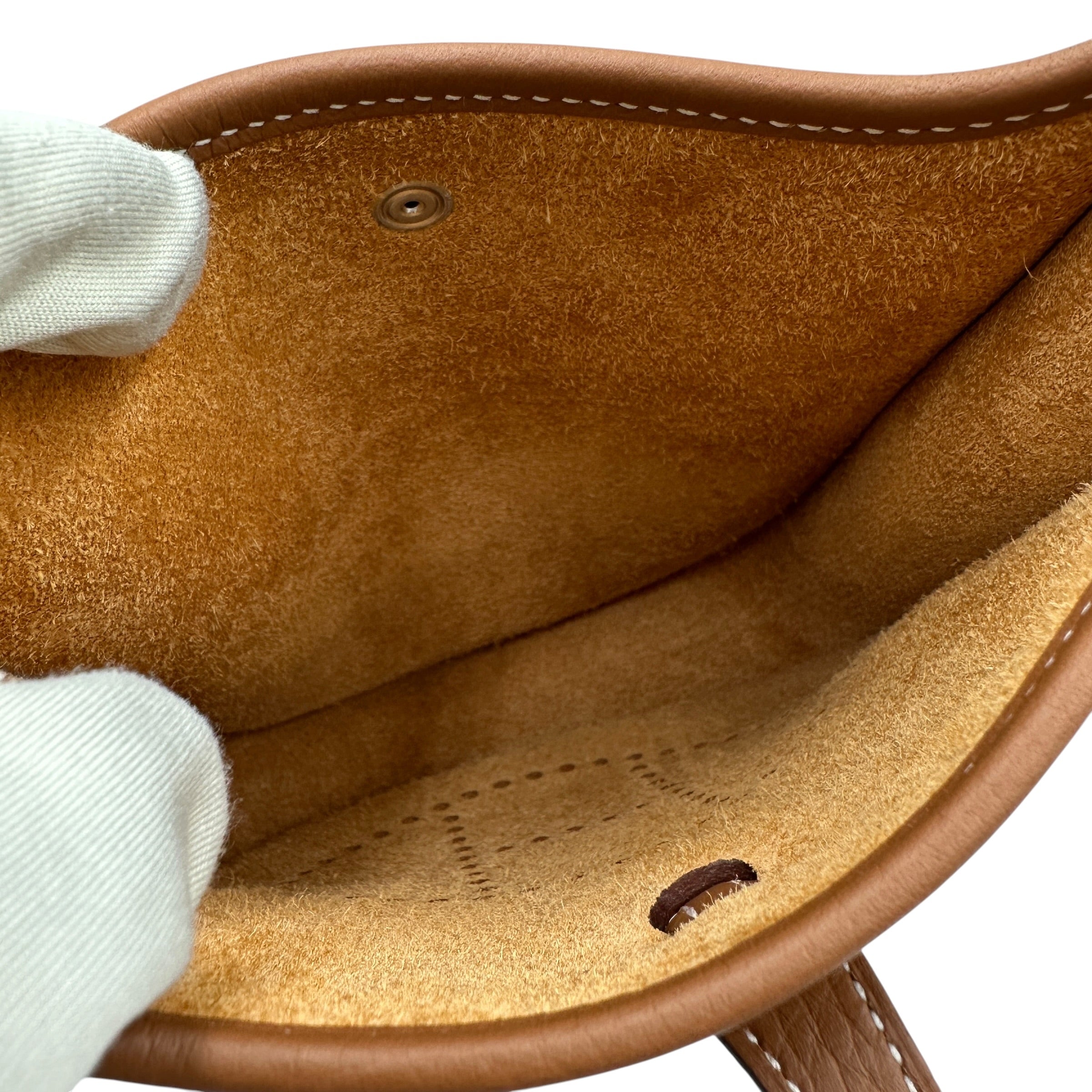 HERMES エルメス エヴリンTPM トリヨン ショルダーバッグ ゴールド