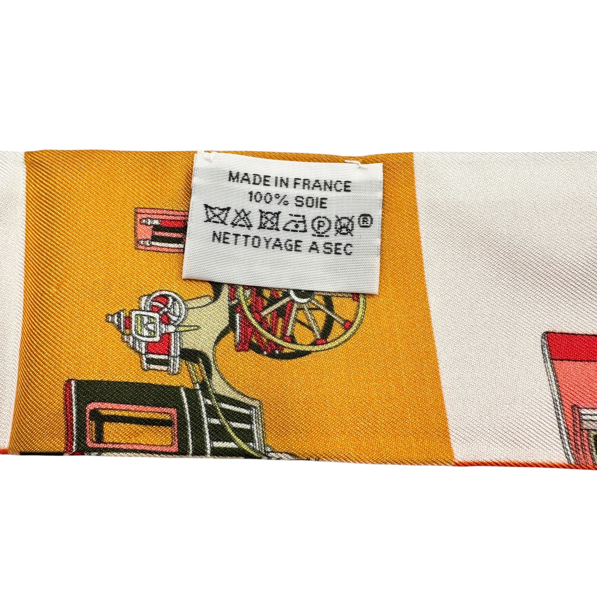 HERMES エルメス ツイリー VOITURES EXQUISES 精巧な馬車 スカーフ リボン