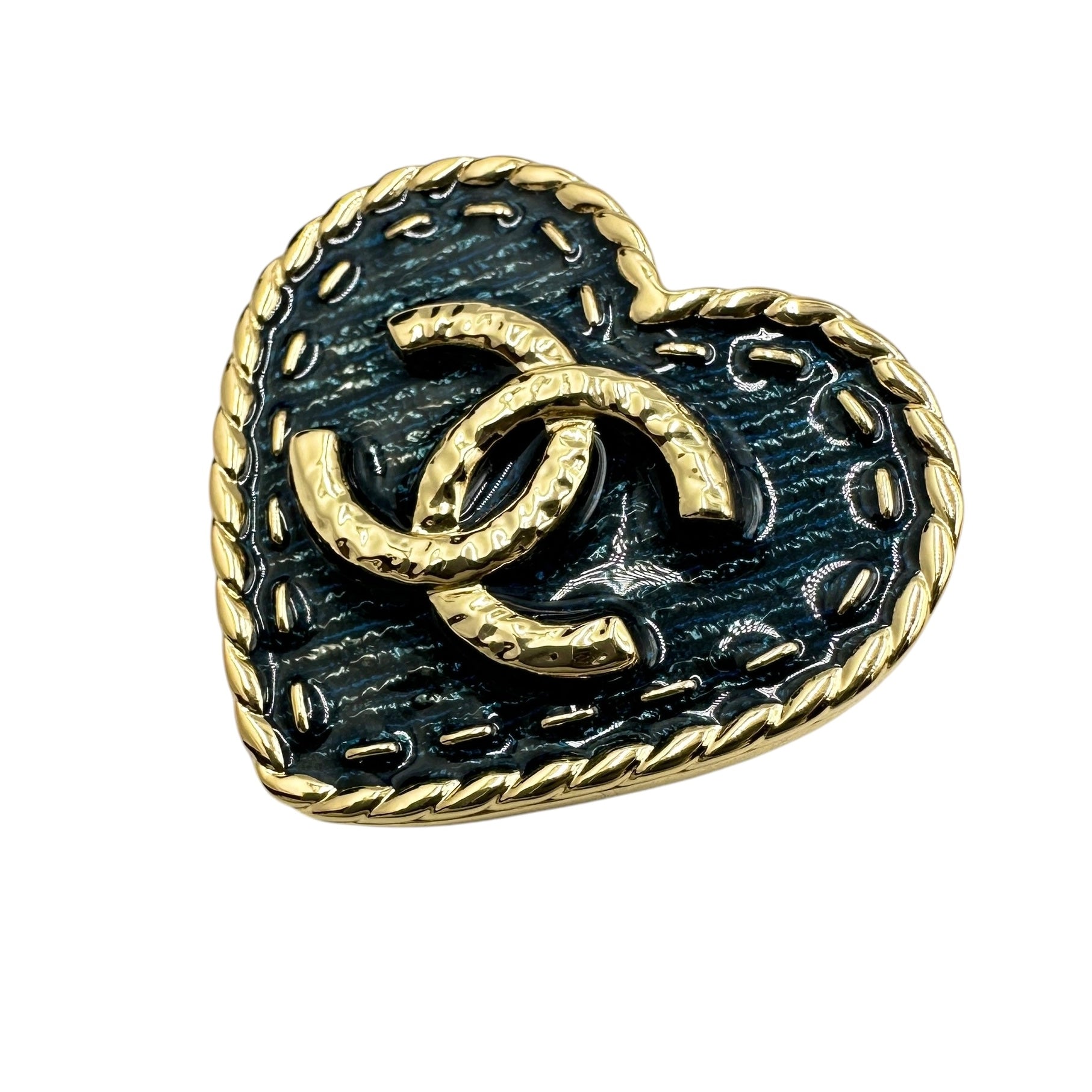 CHANEL シャネル I24P ハートブローチ