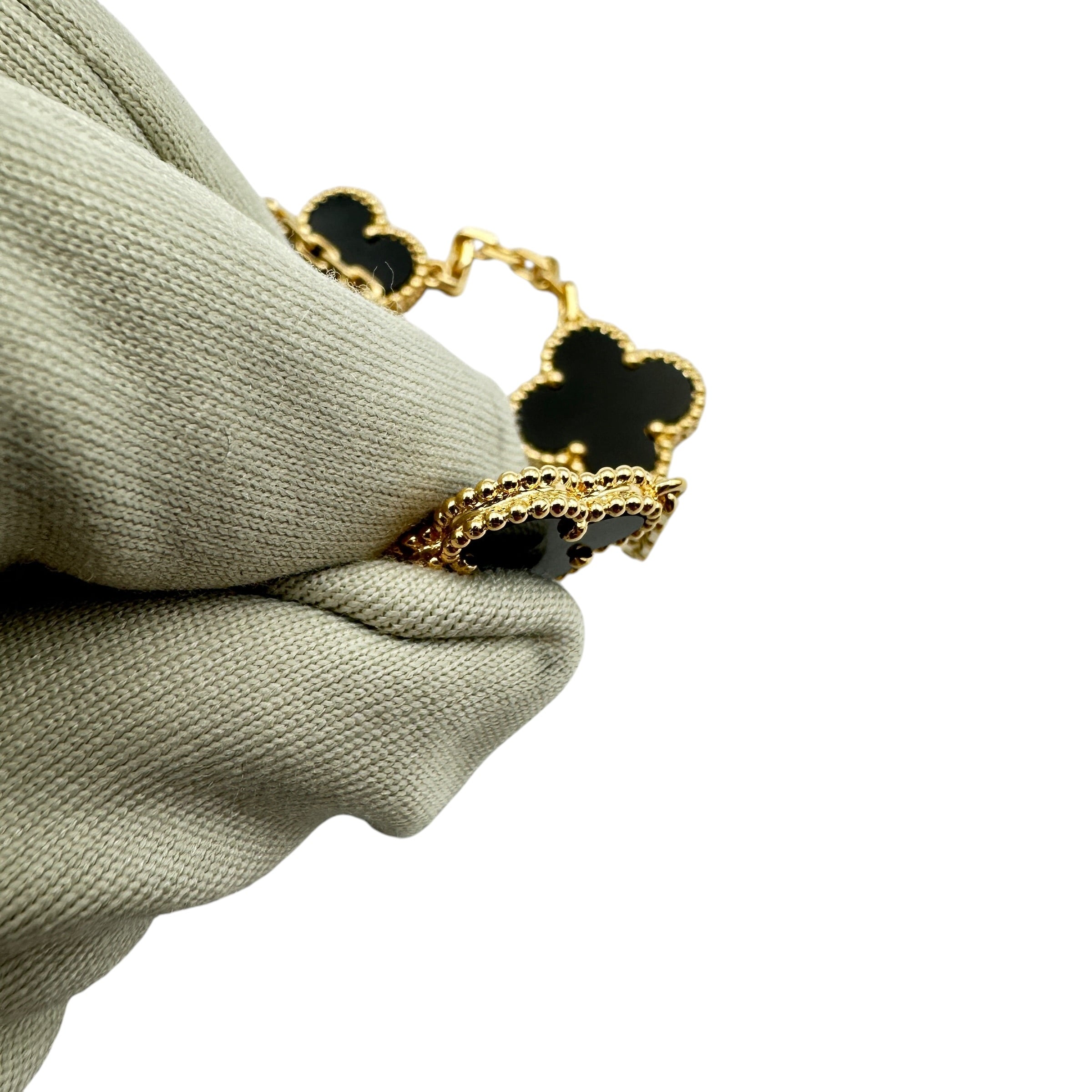 VanCleef & Arpels ヴァンクリーフ&アーペル ヴィンテージアルハンブラ ブレスレット オニキス