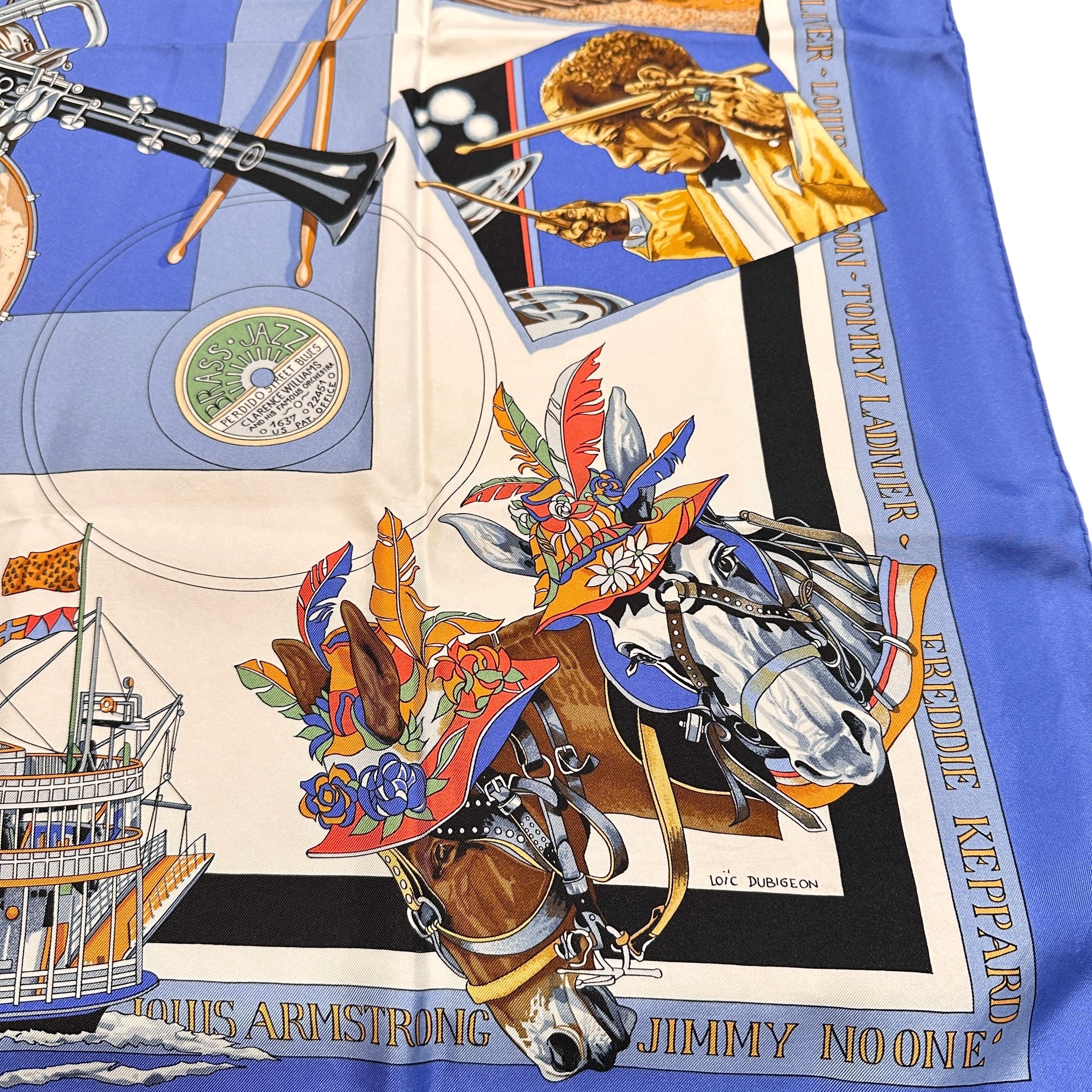 HERMES エルメス カレ90 スカーフ ニューオリンズ・クレオール・ジャズ