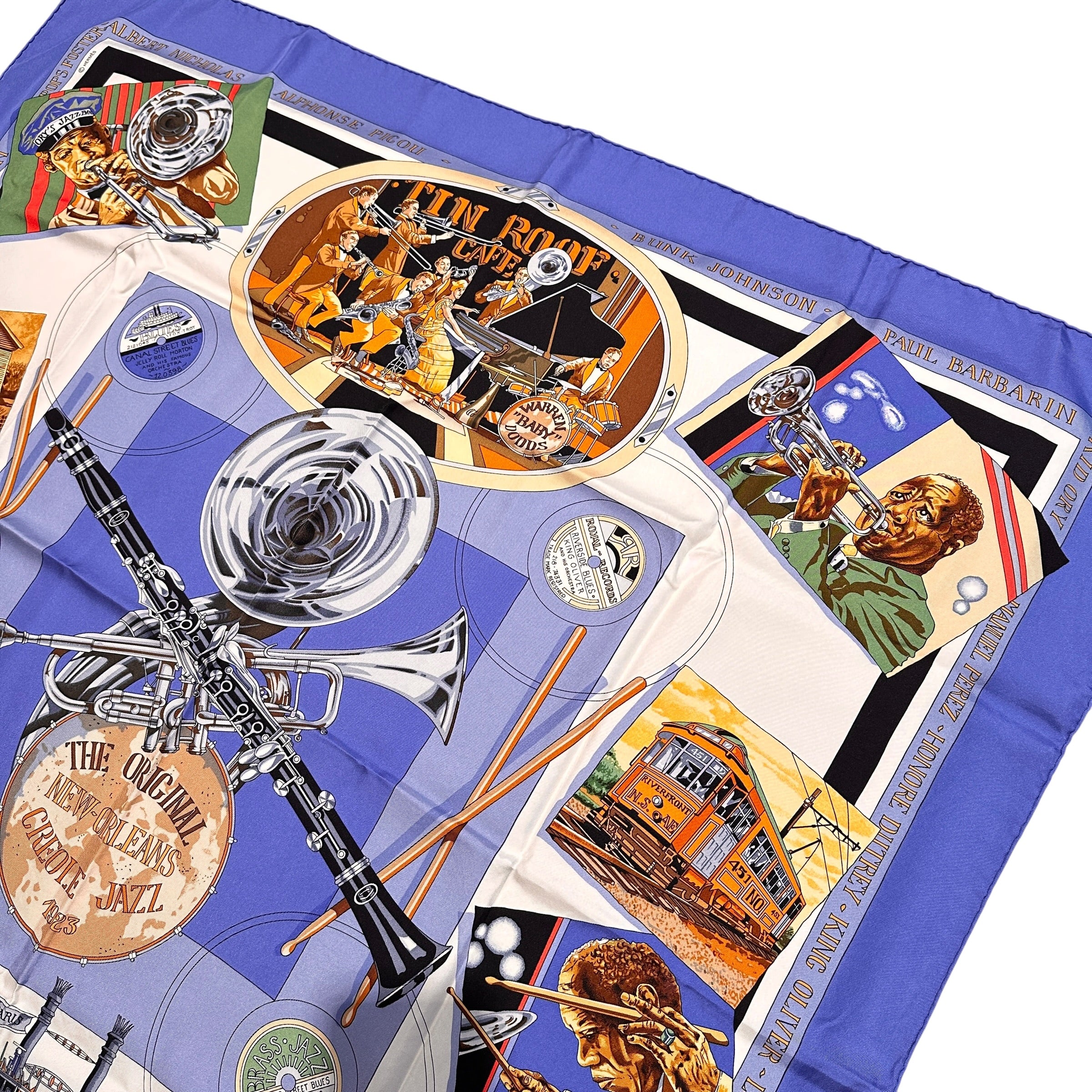 HERMES エルメス カレ90 スカーフ ニューオリンズ・クレオール・ジャズ