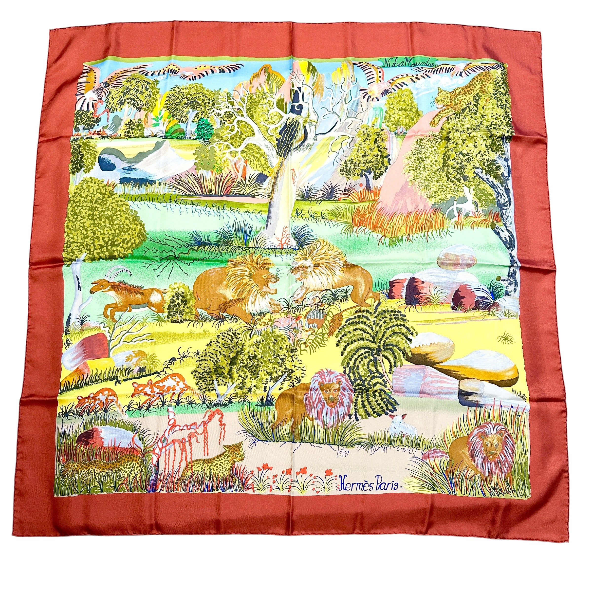 HERMES エルメス カレ90 ヌバ マウンテン