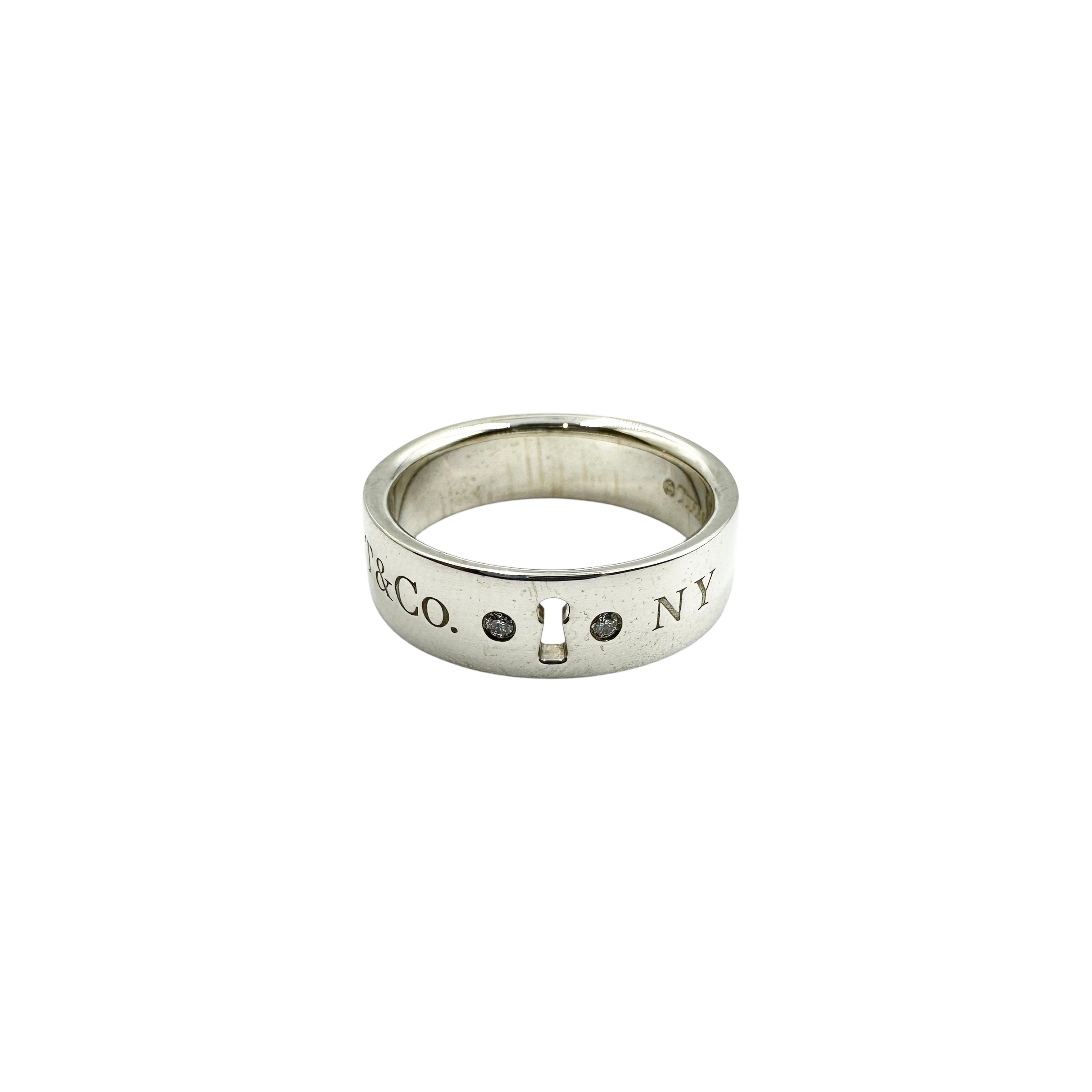 TIFFANY & Co. ティファニー NYロック 2Pダイヤ リング