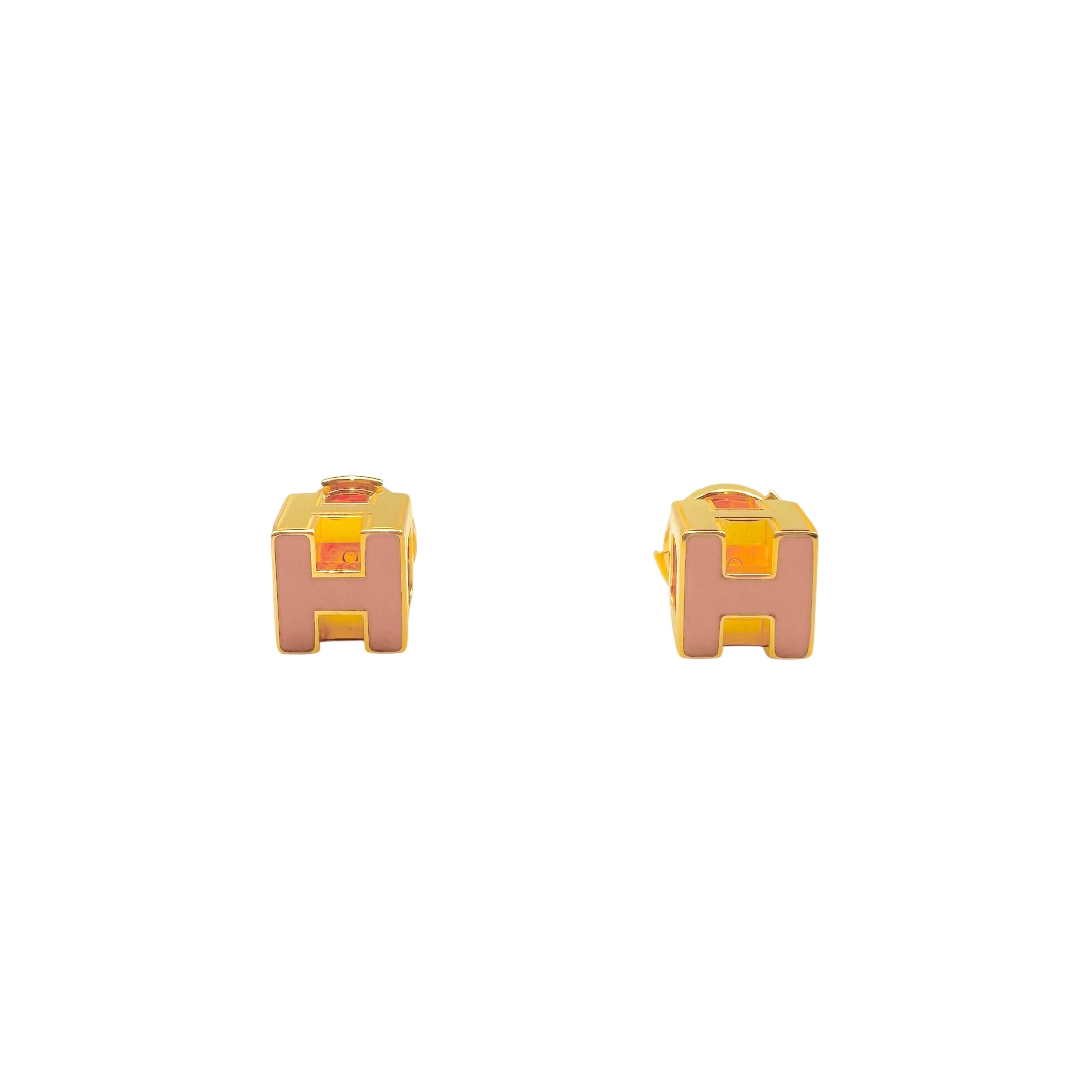 HERMES エルメス Hキューブ ピアス