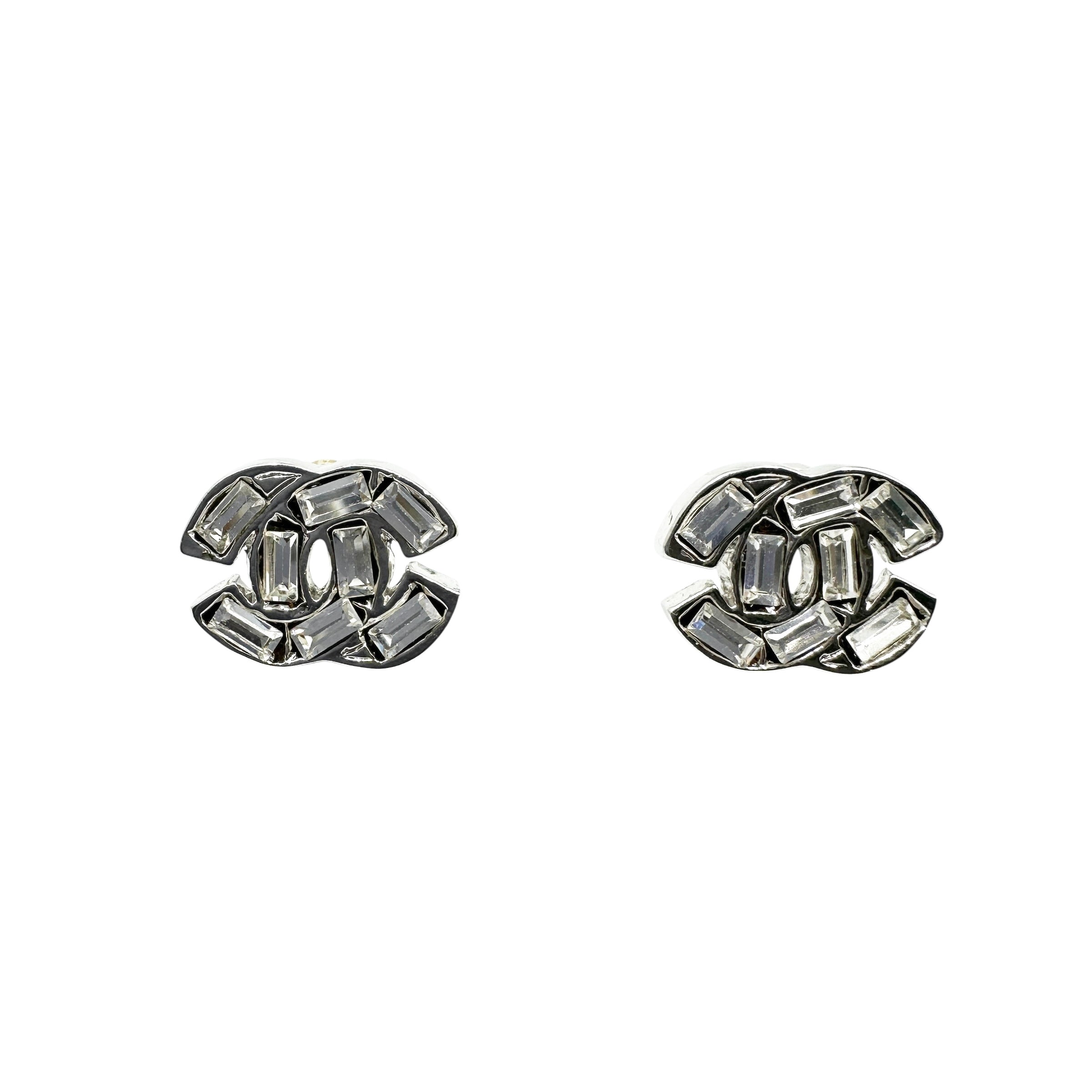 CHANEL シャネル ココマーク ラインストーン ピアス