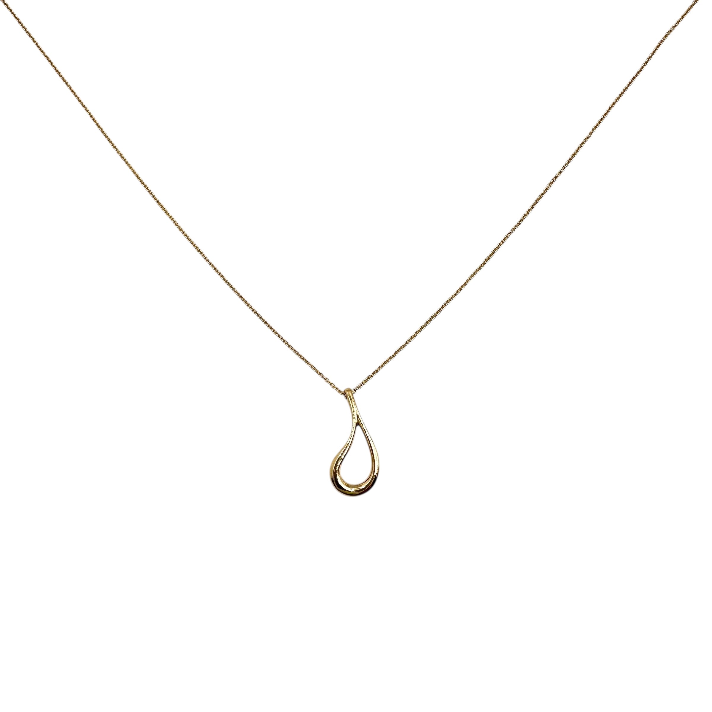 TIFFANY & Co. ティファニー オープン ティアドロップ ネックレス