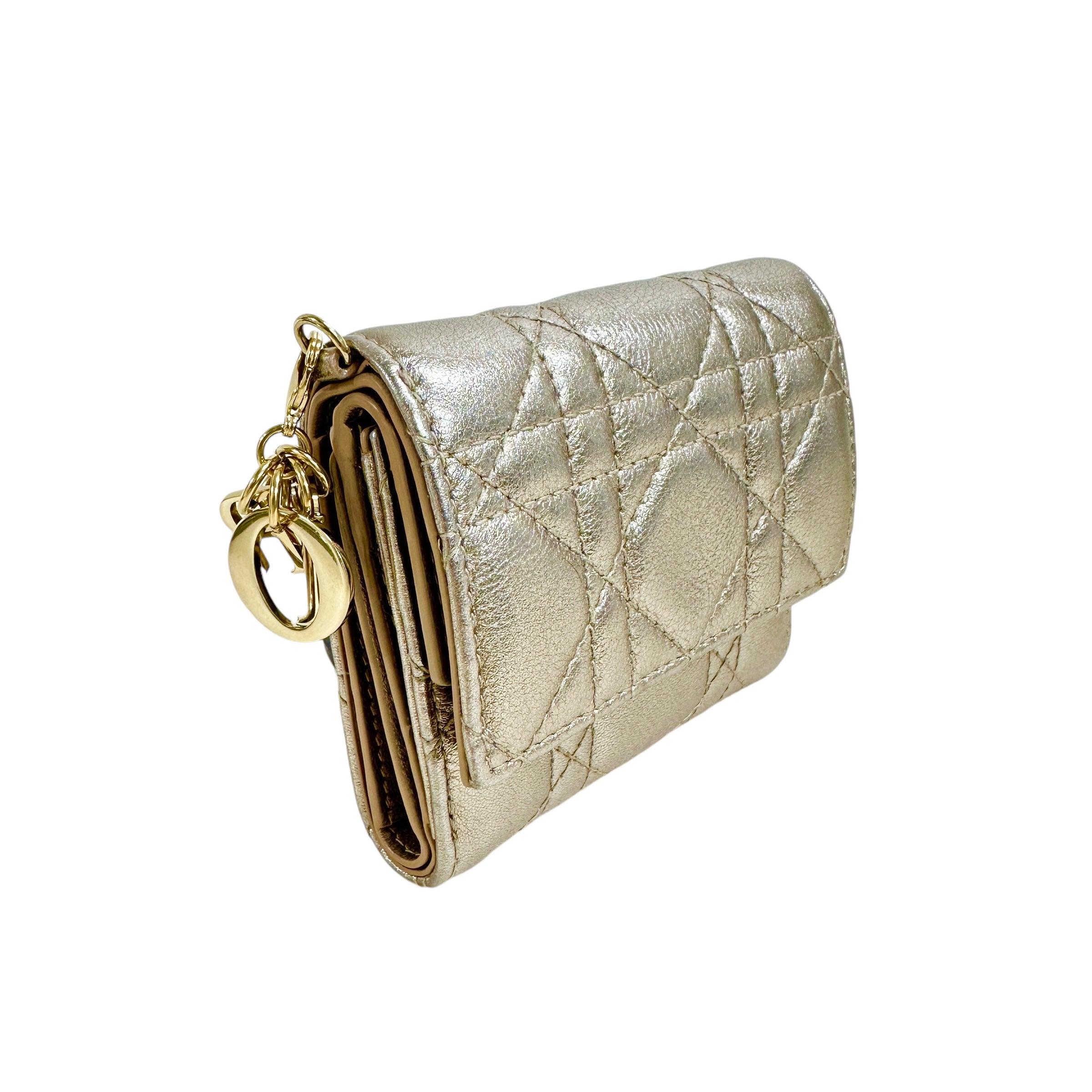 Christian Dior ディオール カナージュ シャイニー コンパクトウォレット