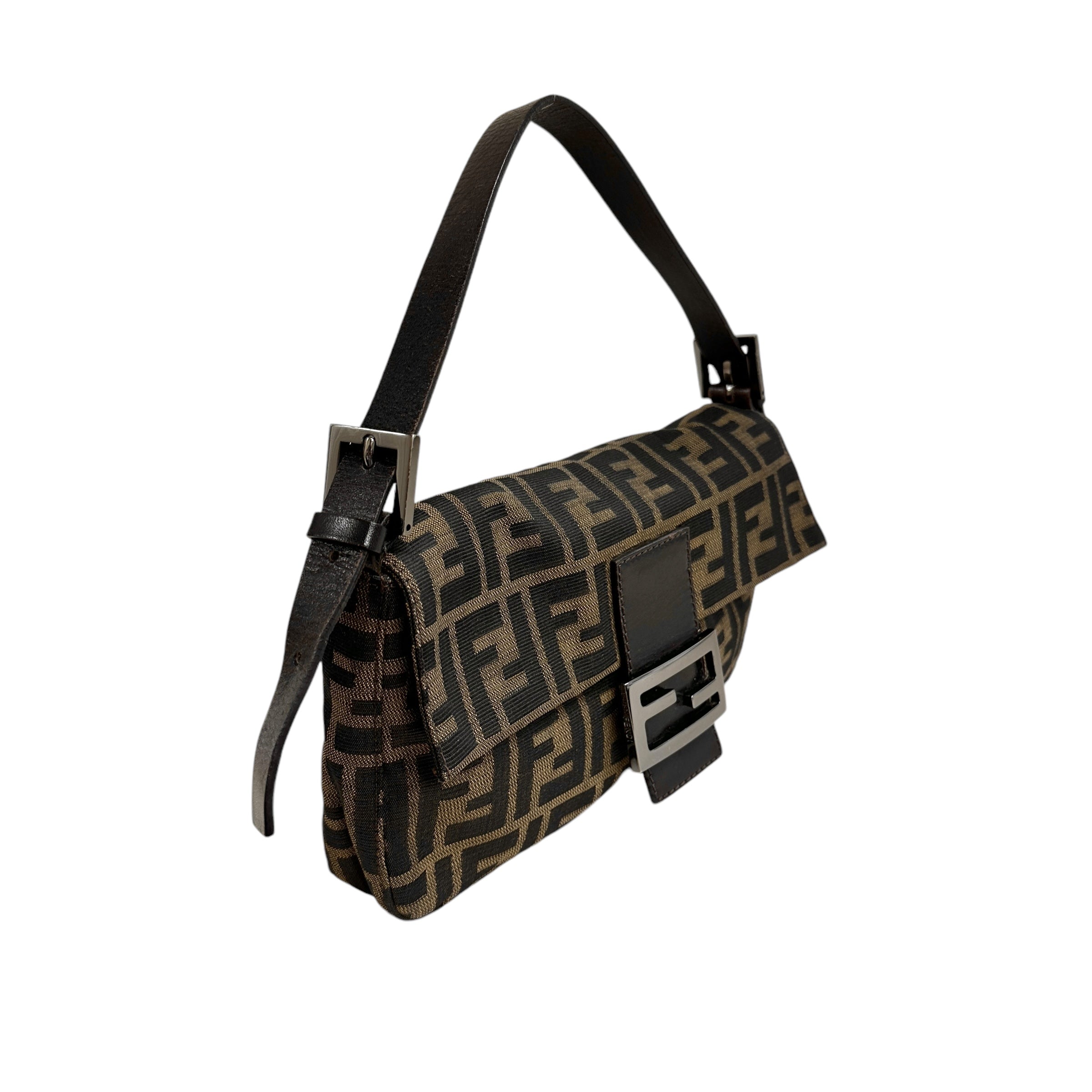 FENDI フェンディ ズッカ マンマバケット ワンショルダーバッグ 