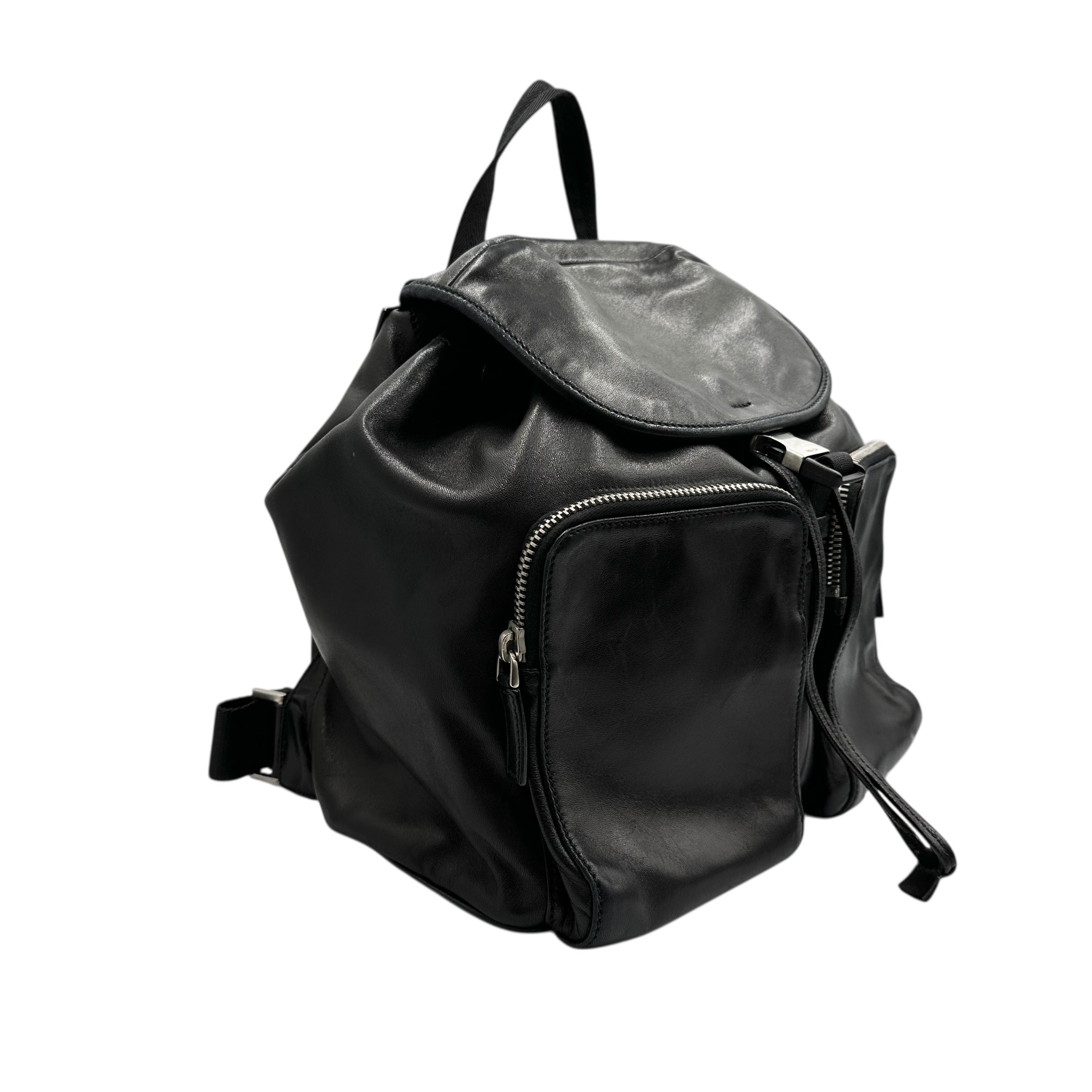 PRADA ブラック レザー リュック PRADA プラダ レザー リュック