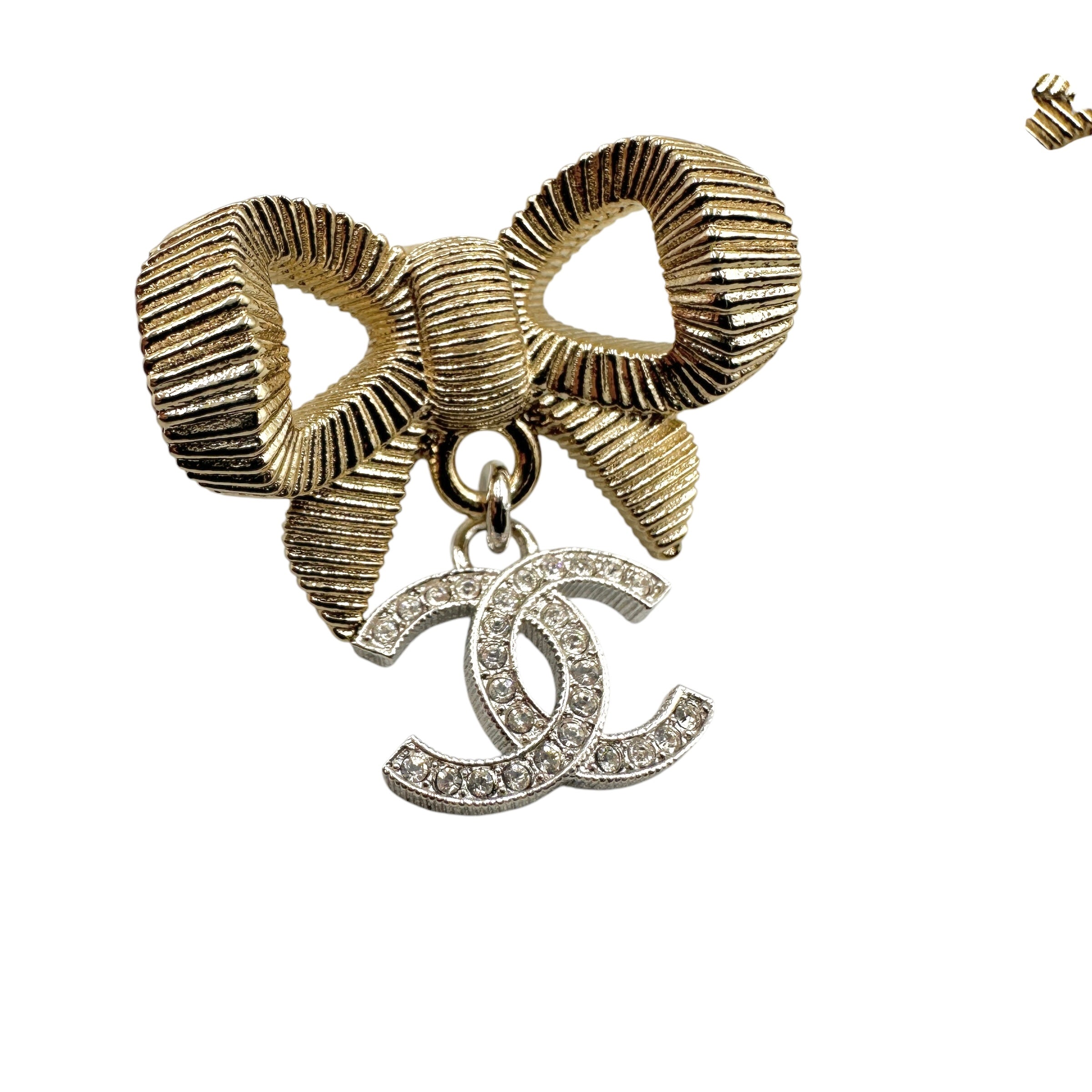 CHANEL シャネル リボン ピアス