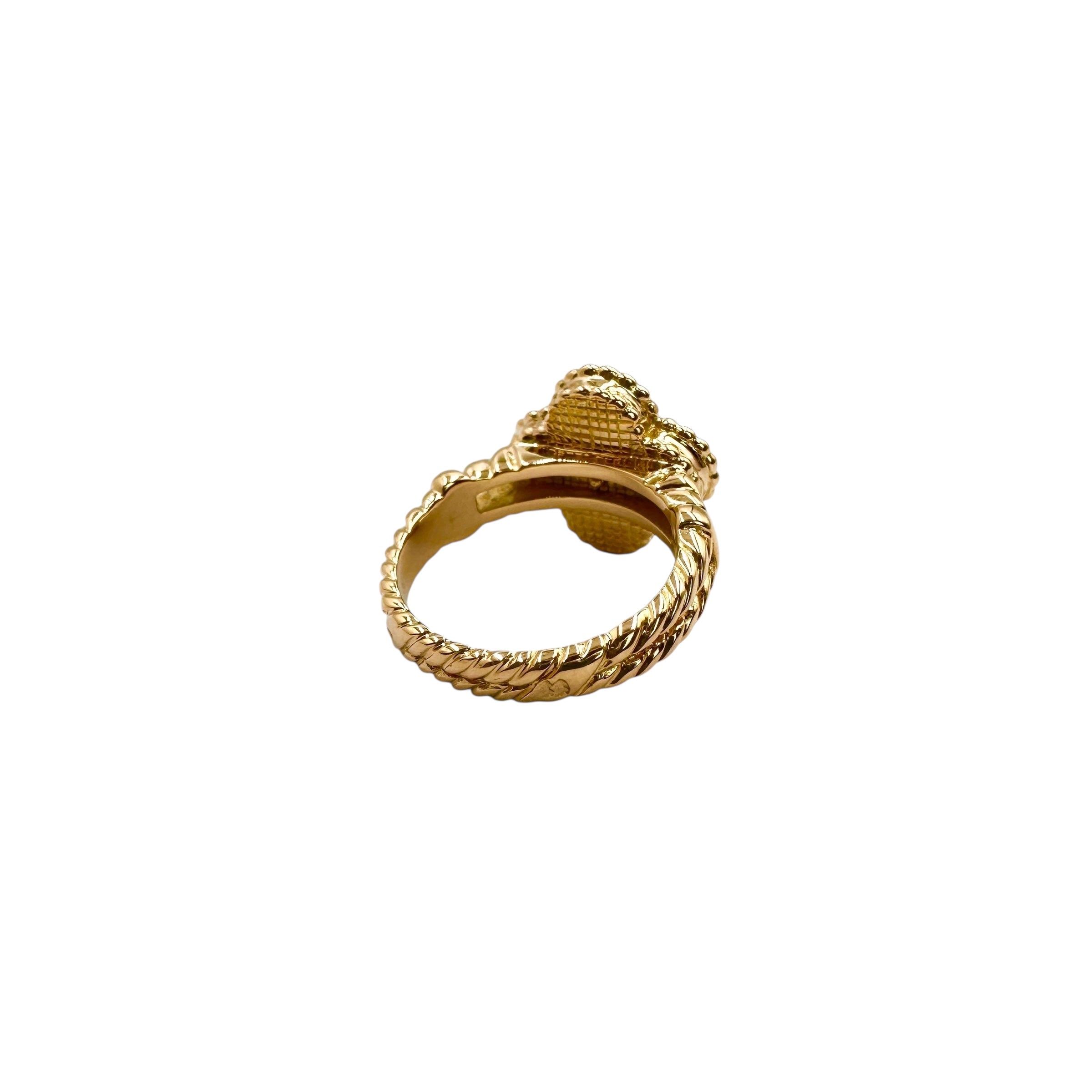VanCleef & Arpels ヴァンクリーフ&アーペル アルハンブラ リング ダイヤ ホワイトシェル