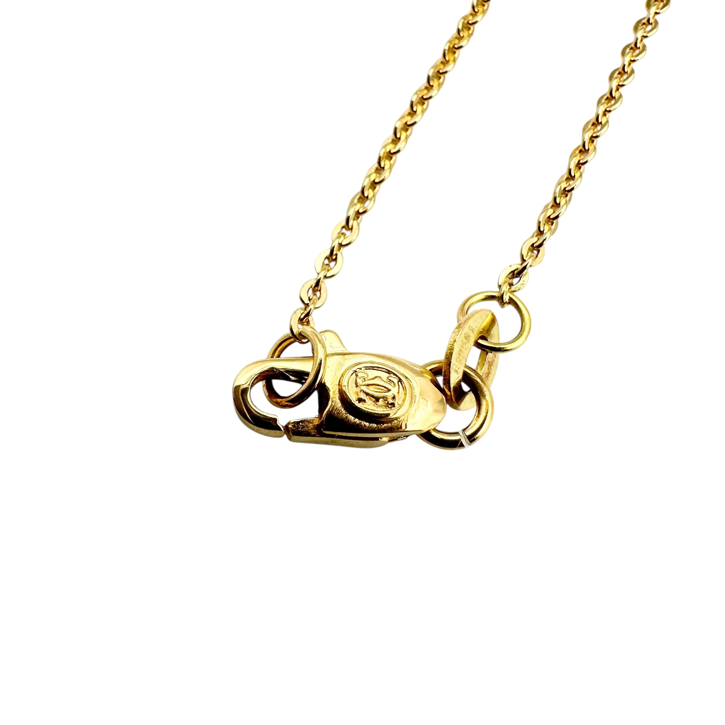 Cartier カルティエ トリニティ ダイヤ ネックレス K18