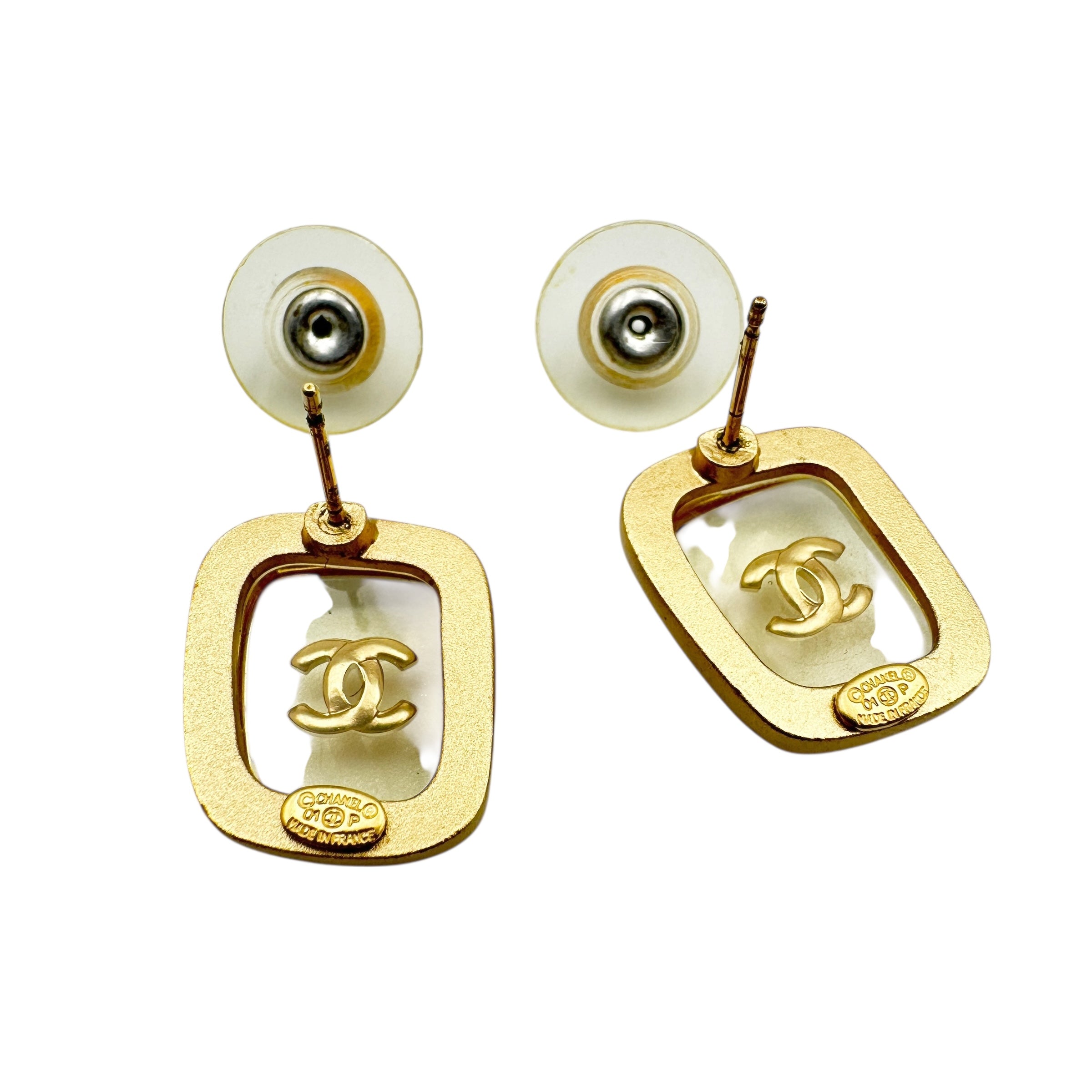 CHANEL シャネル 01P ココ ピアス ストーン