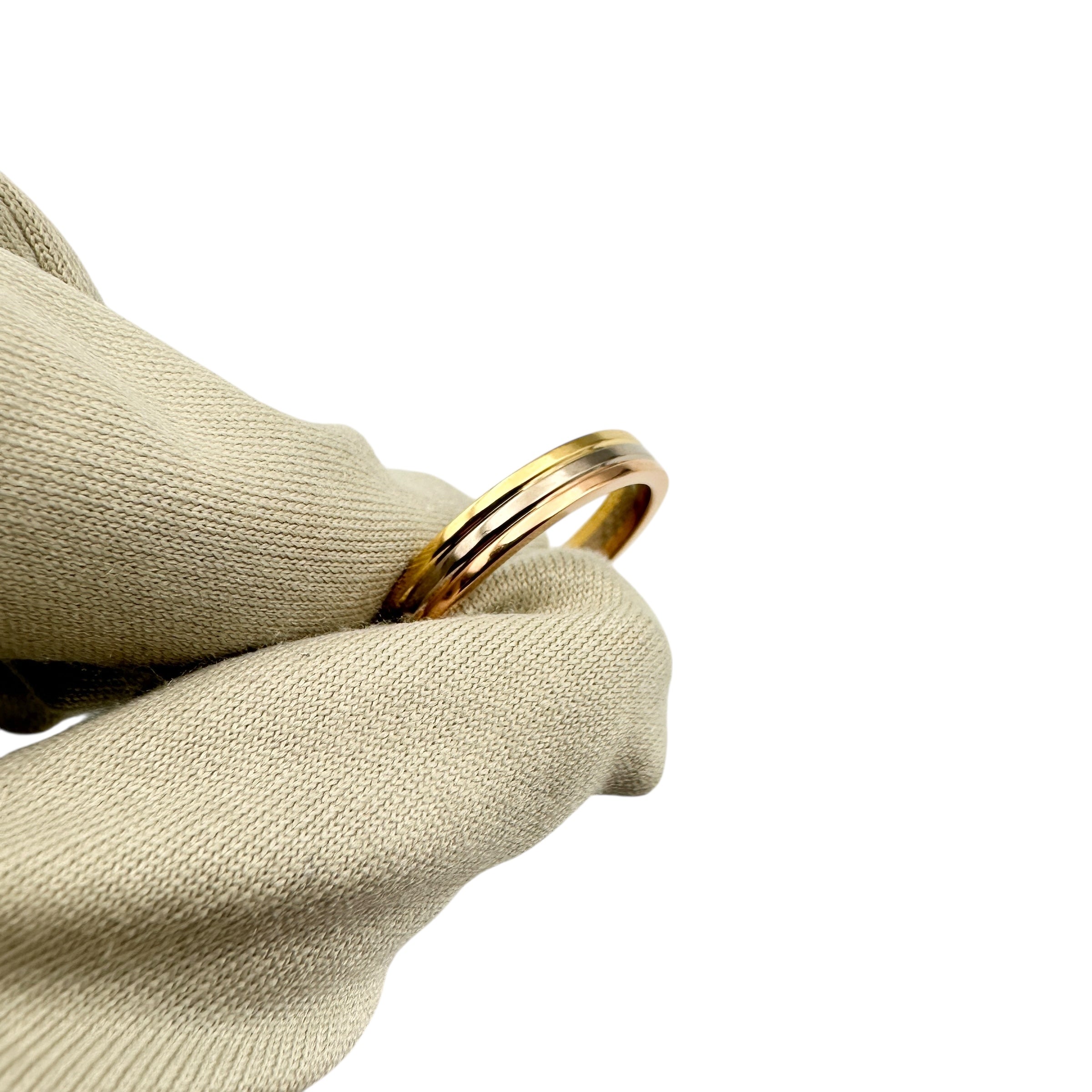 Cartier カルティエ スリーゴールド リング K18 #56