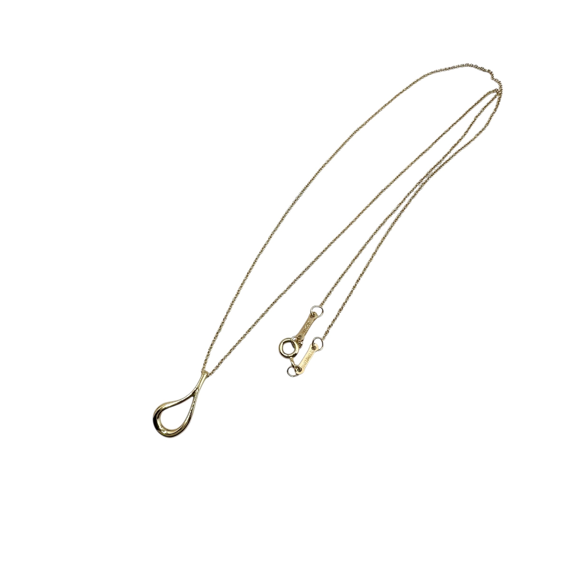 TIFFANY & Co. ティファニー オープン ティアドロップ ネックレス