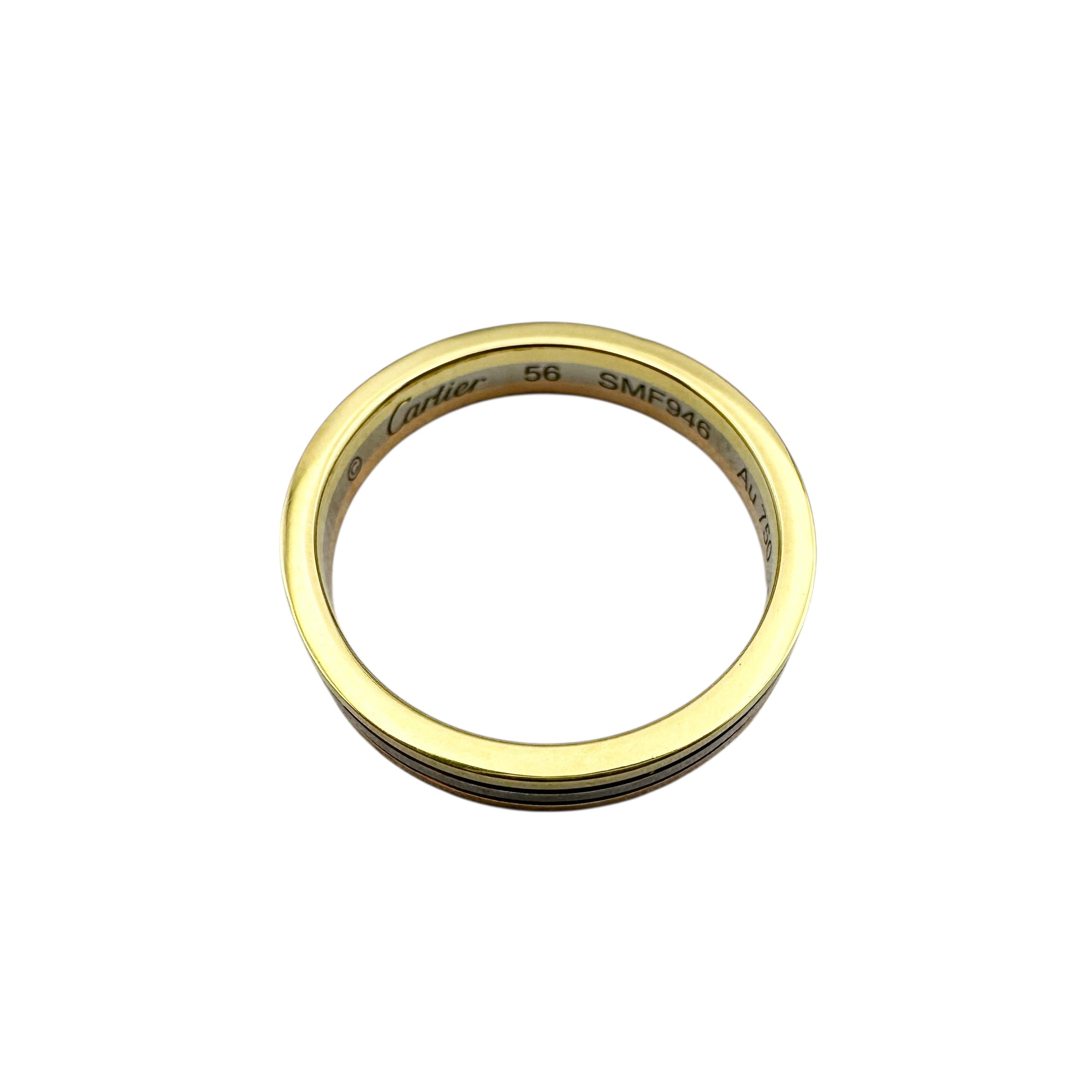 Cartier カルティエ スリーゴールド リング K18 #56