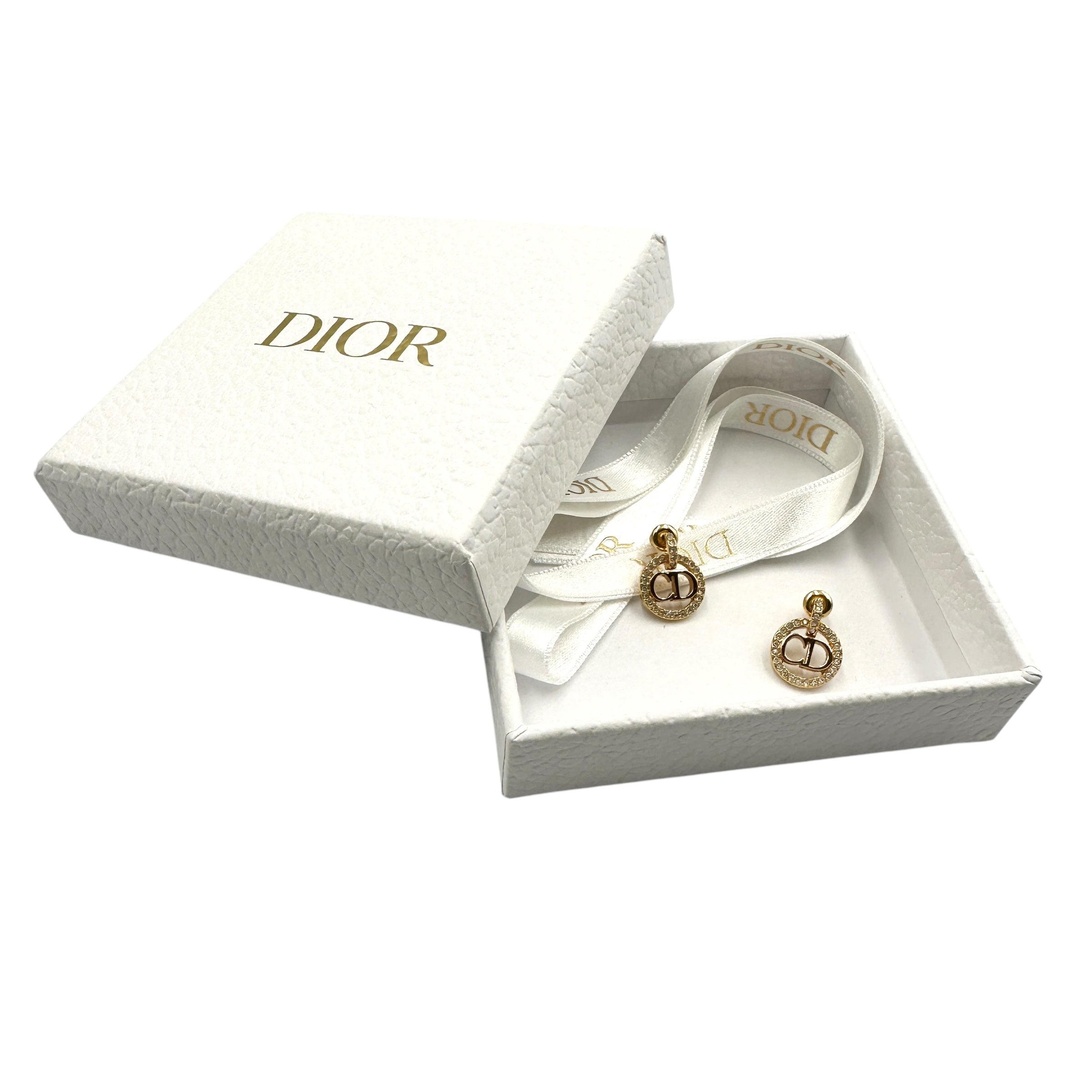 Christian Dior ディオール ラインストーン ピアス