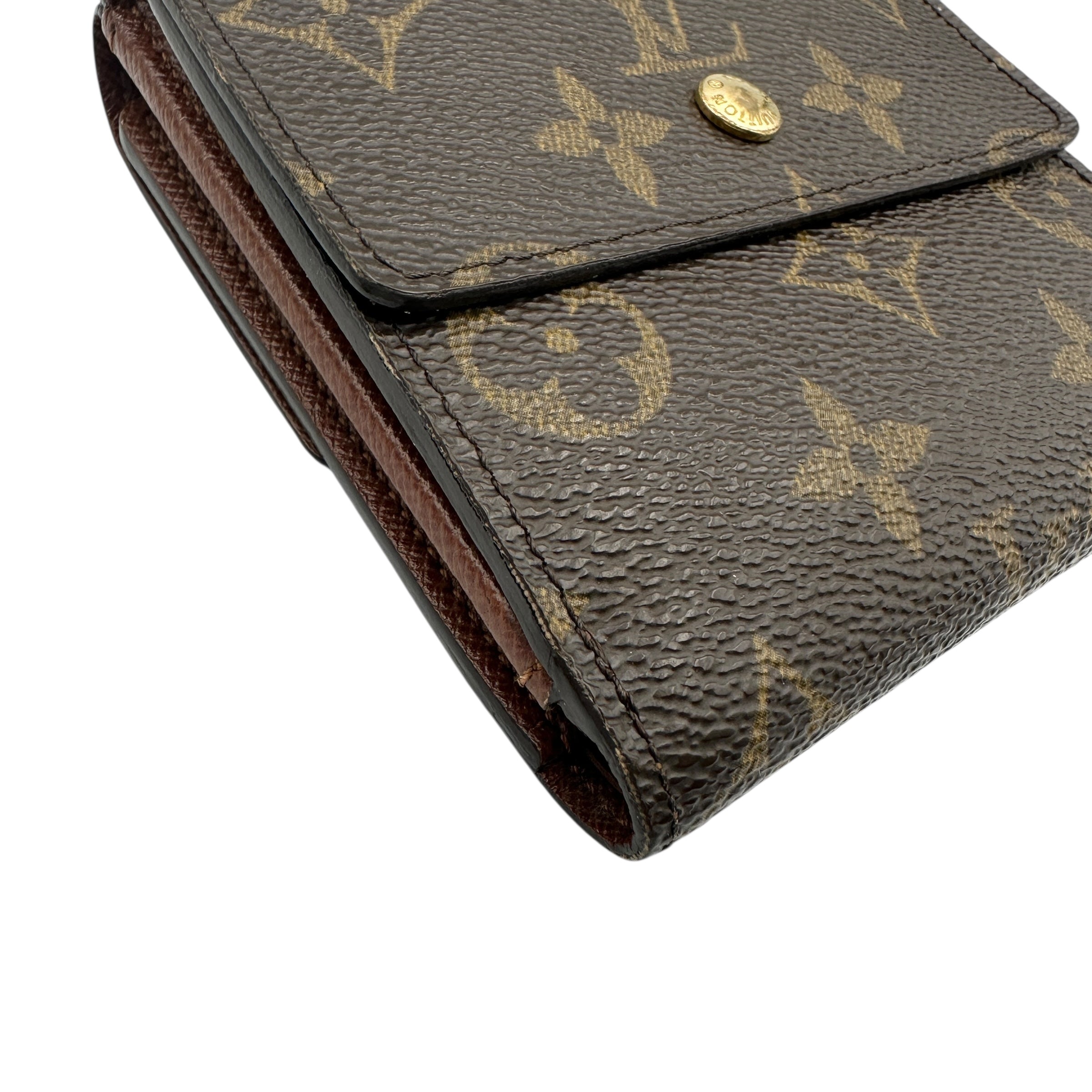 【良品】ルイヴィトン モノグラム　財布 コンパクト財布　Wホック LOUIS VUITTON ルイ・ヴィトン モノグラム Wホック財布