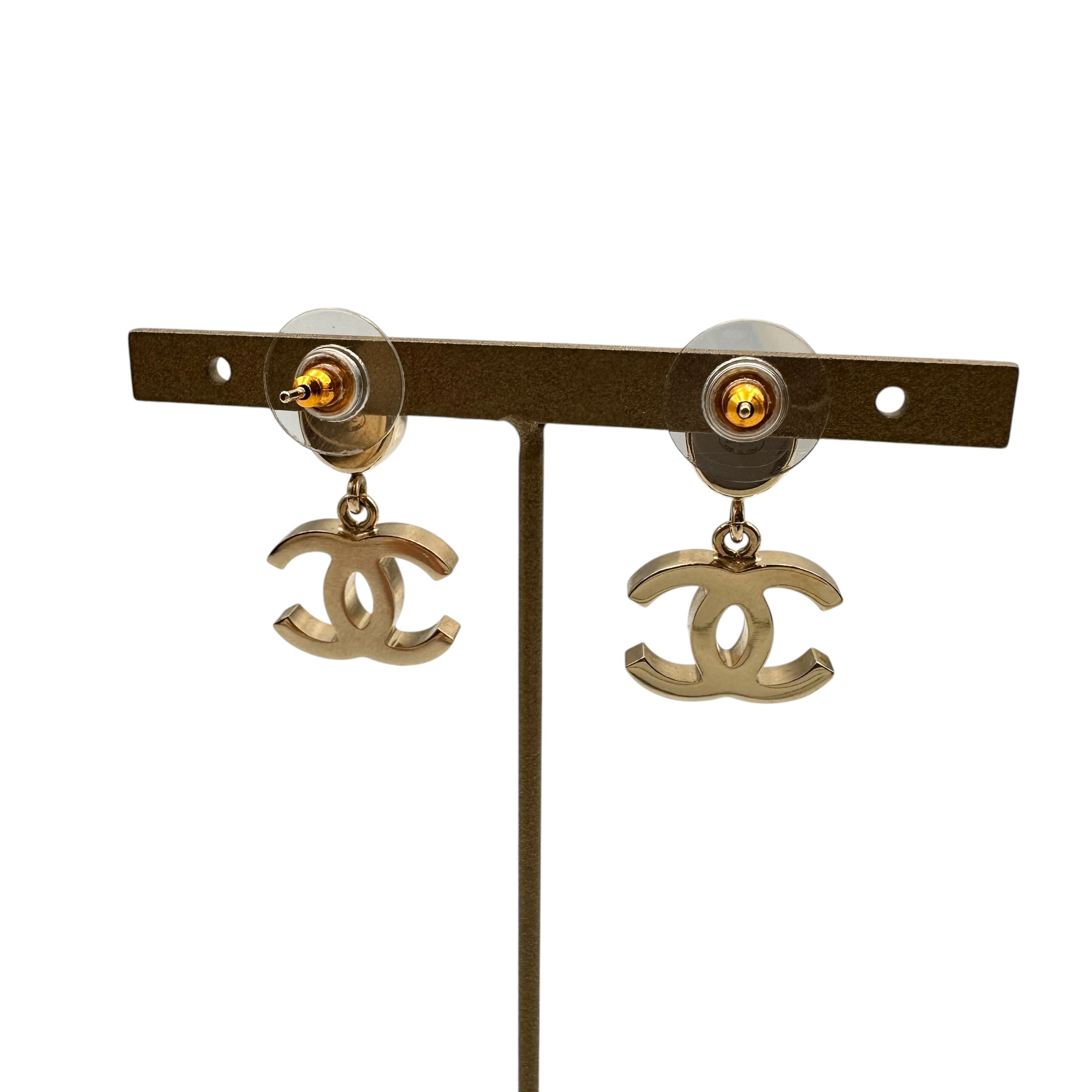 CHANEL シャネル B20C ココ ラインストーン ピアス