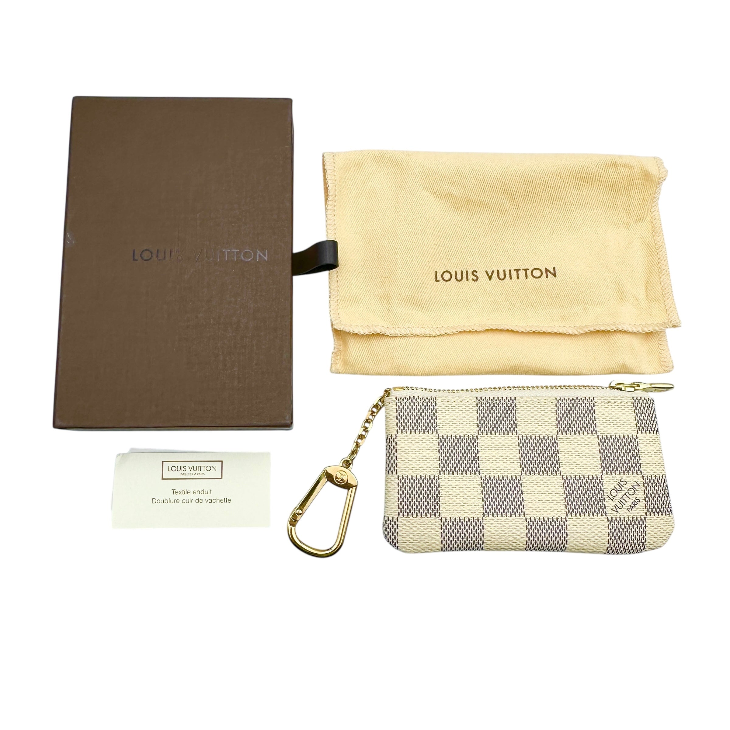 【極美品】ルイヴィトン ポシェットクレ ダミエアズール　 ケース Louis Vuitton ルイヴィトン ポシェットクレ ダミエアズール コイン