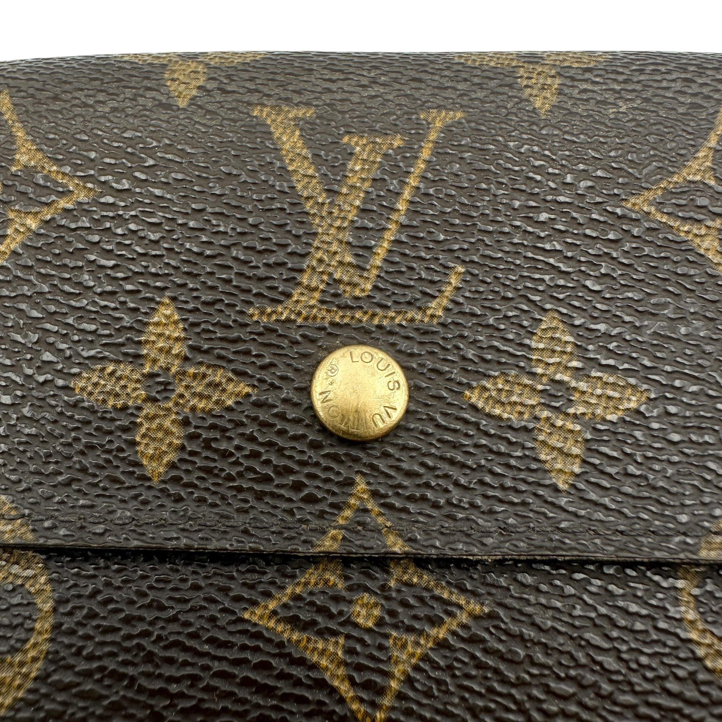 Louis Vuitton マットヴェルニモノグラムベージュ wホック財布 ルイヴィトンモノグラムマットヴェルニwホック ベージュ財布