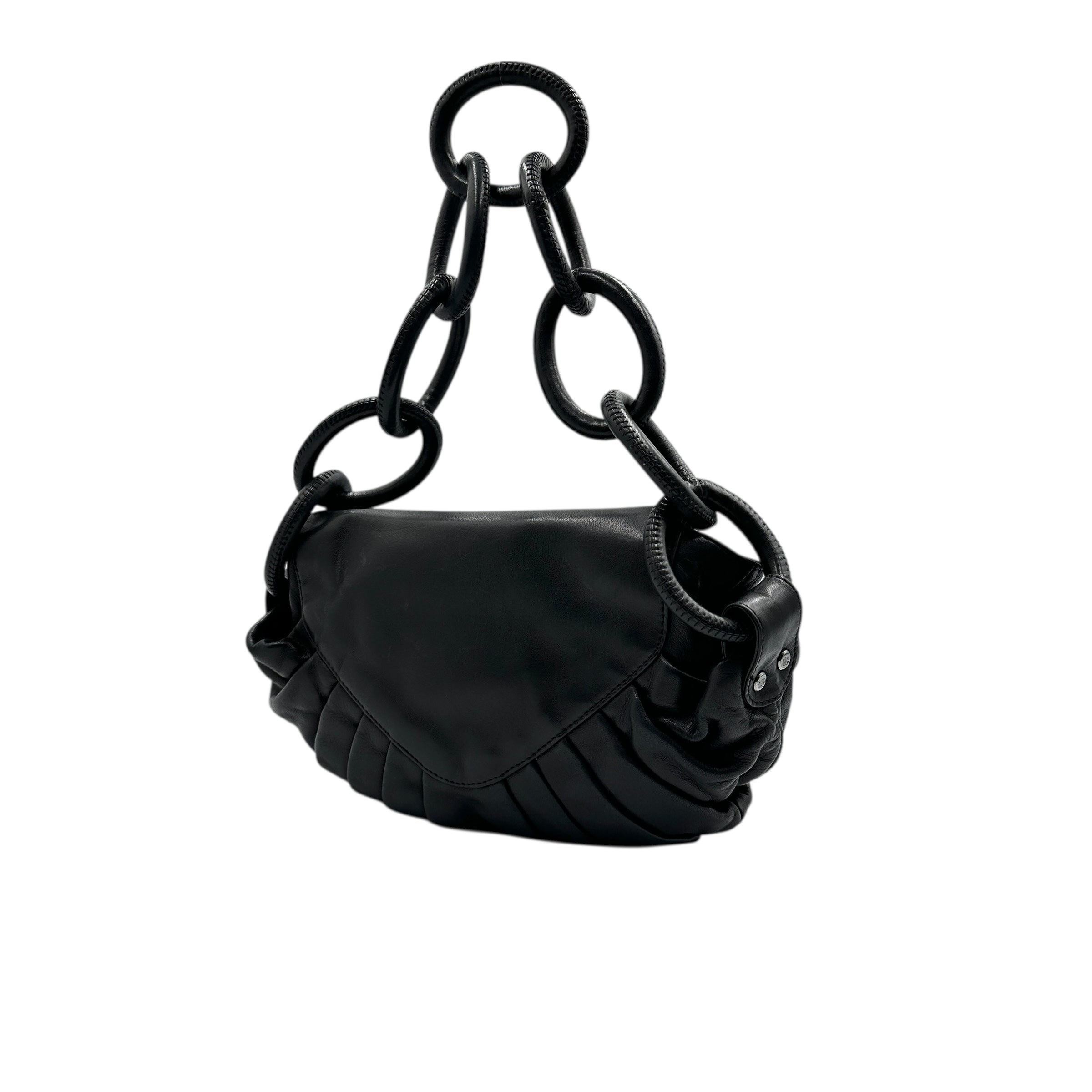 CHANEL シャネル レザーチェーン ショルダーバッグ