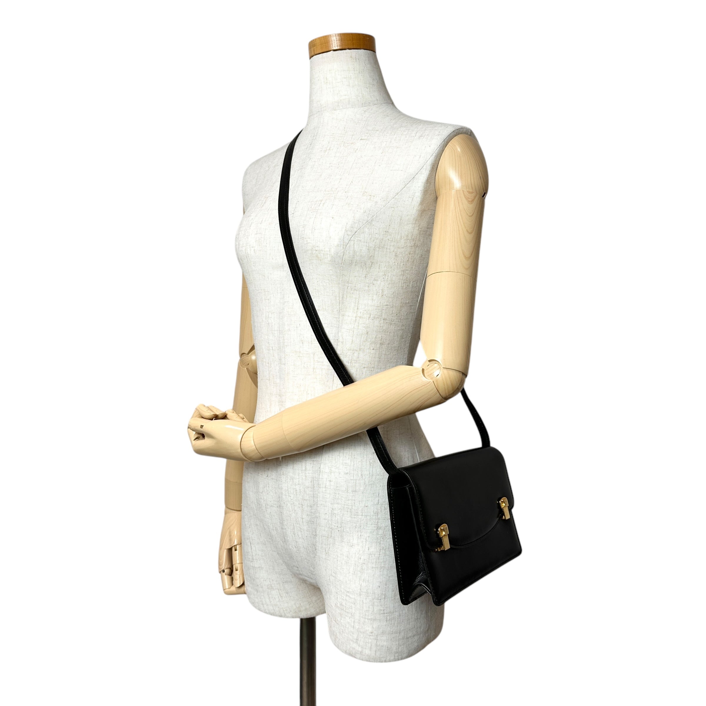 CELINE セリーヌ レザーショルダーバッグ