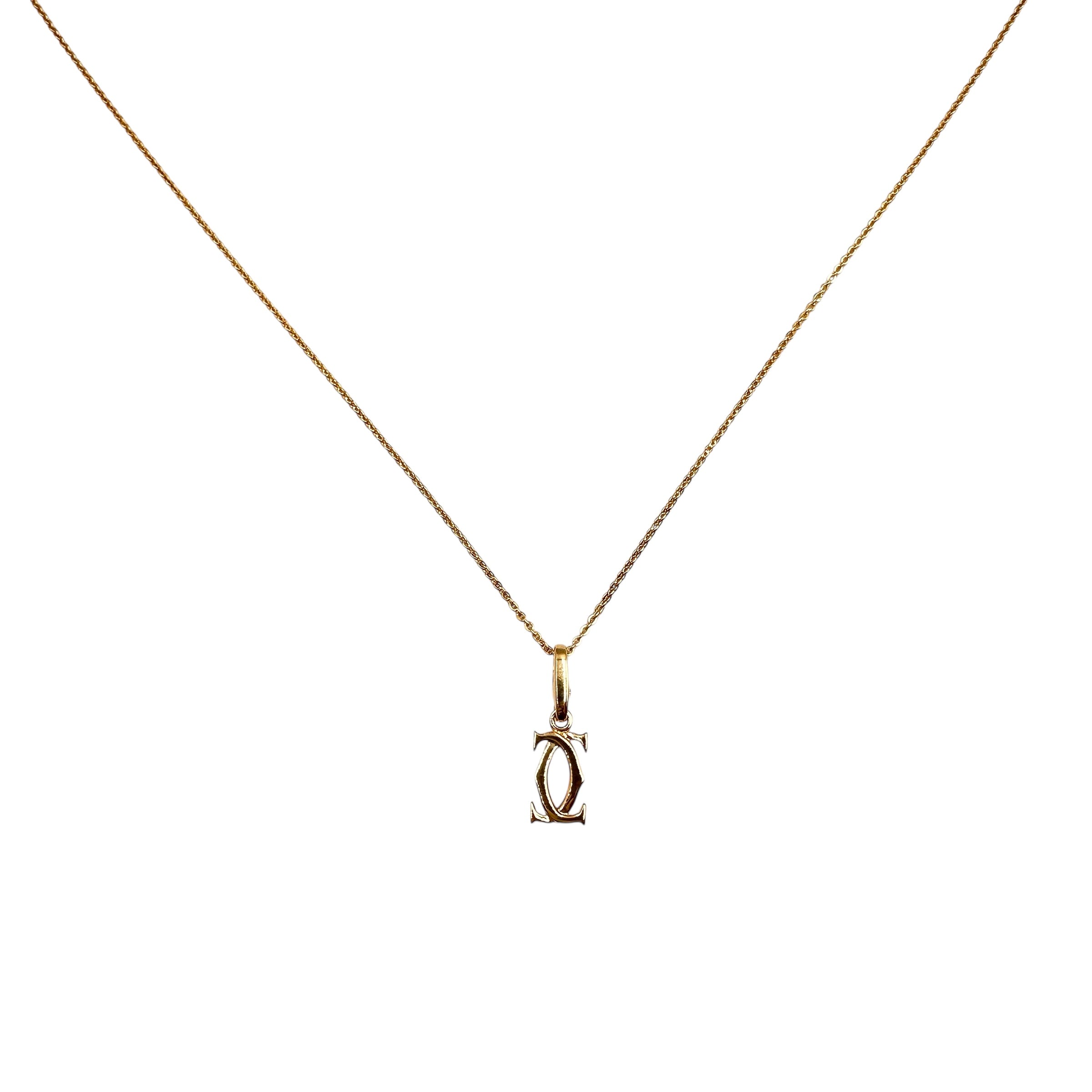 Cartier カルティエ 2Ⅽチャーム ネックレス