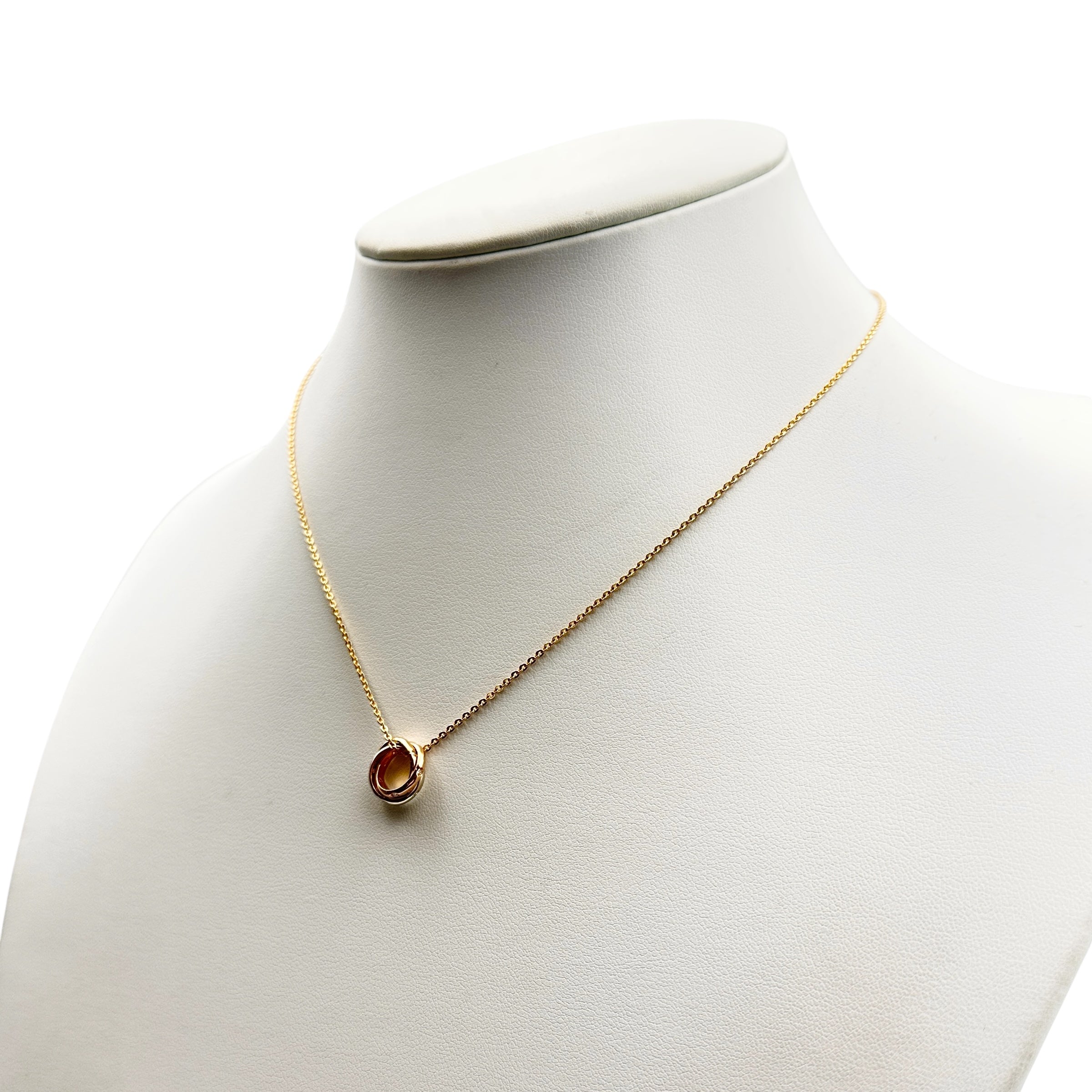 Cartier カルティエ トリニティ ダイヤ ネックレス K18