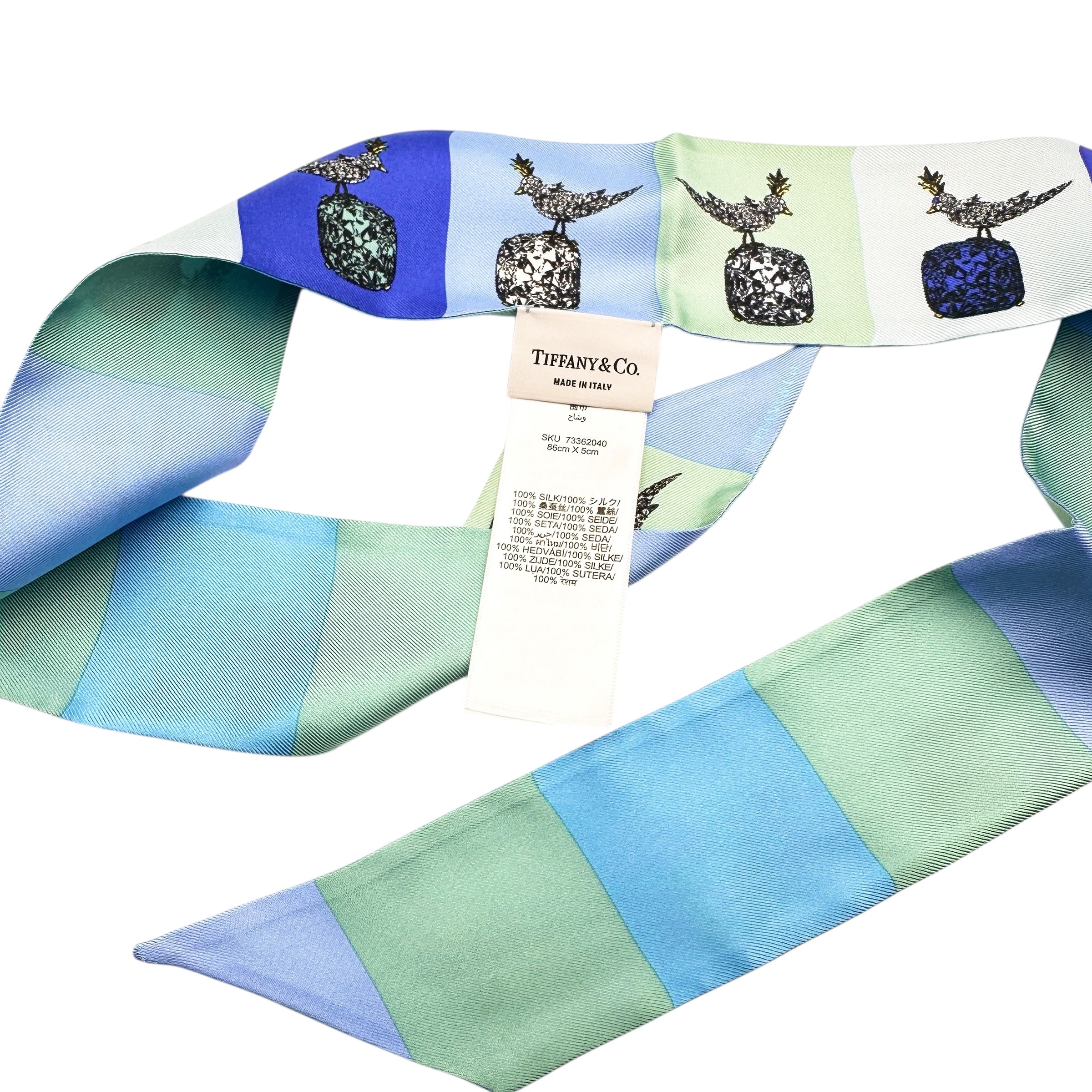 TIFFANY & Co. ティファニー バード オン ア ロック リボン スカーフ