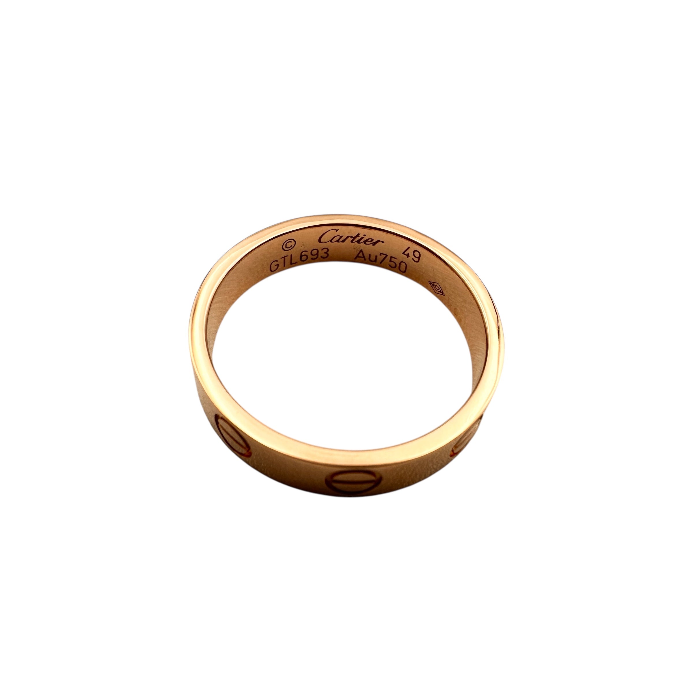 Cartier カルティエ ミニ ラブ リング K18PG #49