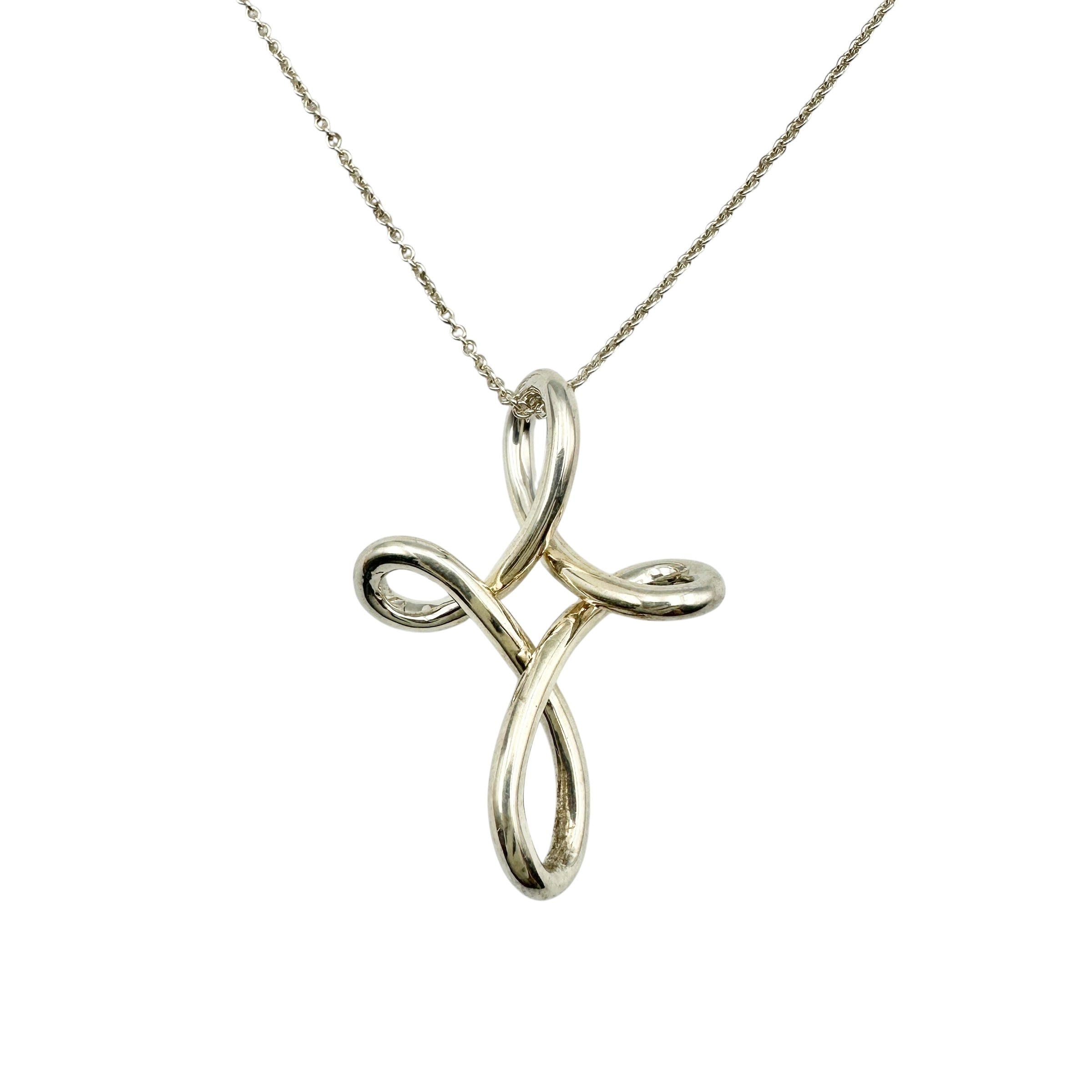 TIFFANY & Co. ティファニー インフィニティ クロス ロングネックレス