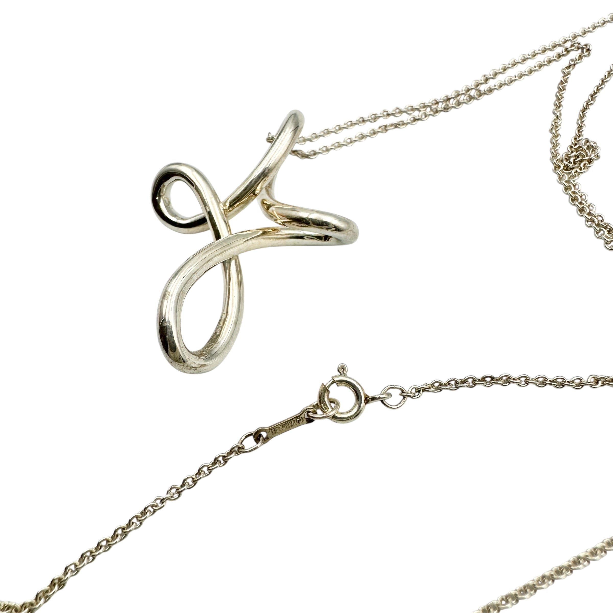 TIFFANY & Co. ティファニー インフィニティ クロス ロングネックレス